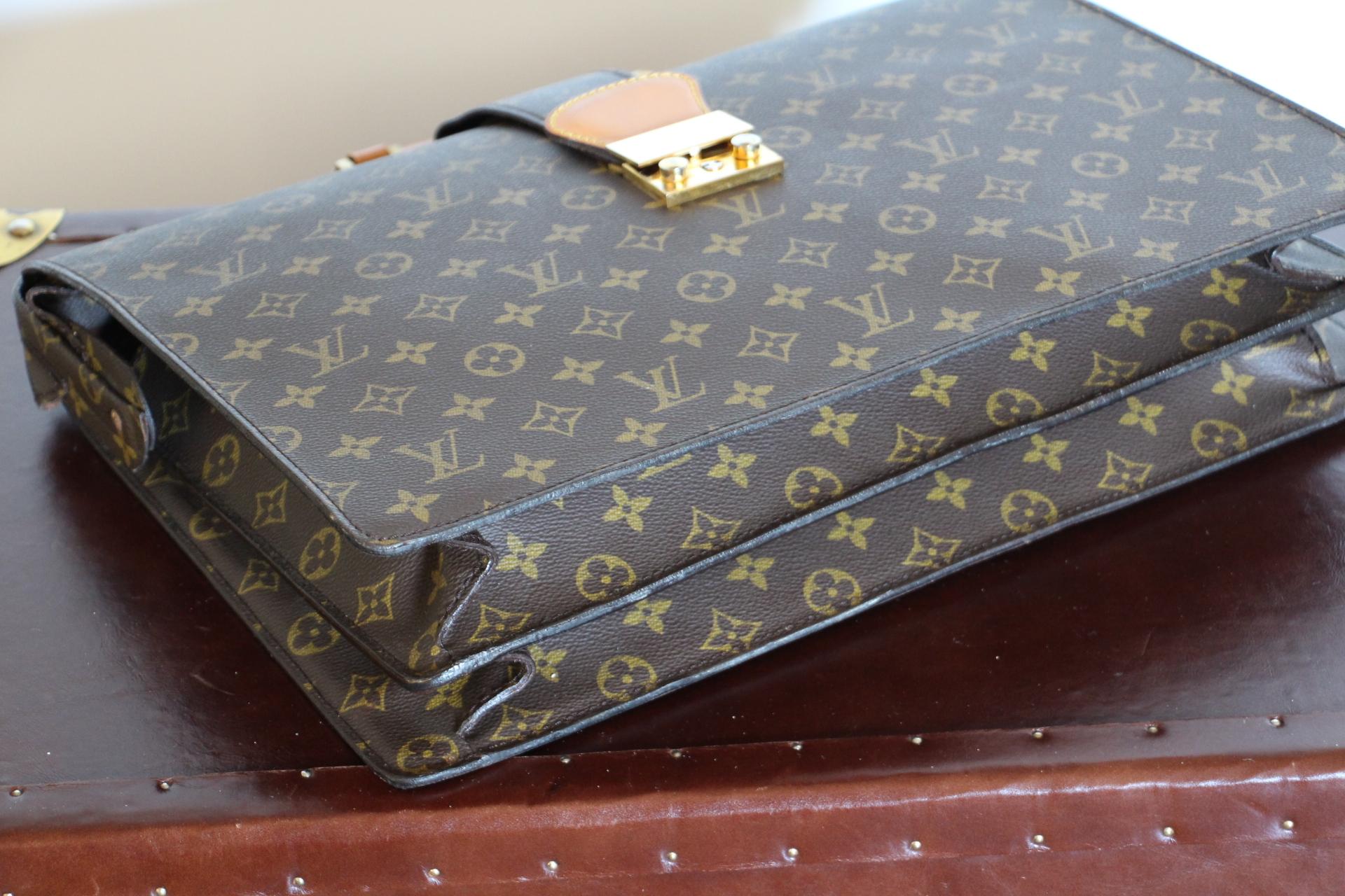 Louis Vuitton Monogram Pilot or Doctor's Briefcase, Louis vuitton Serviette 3