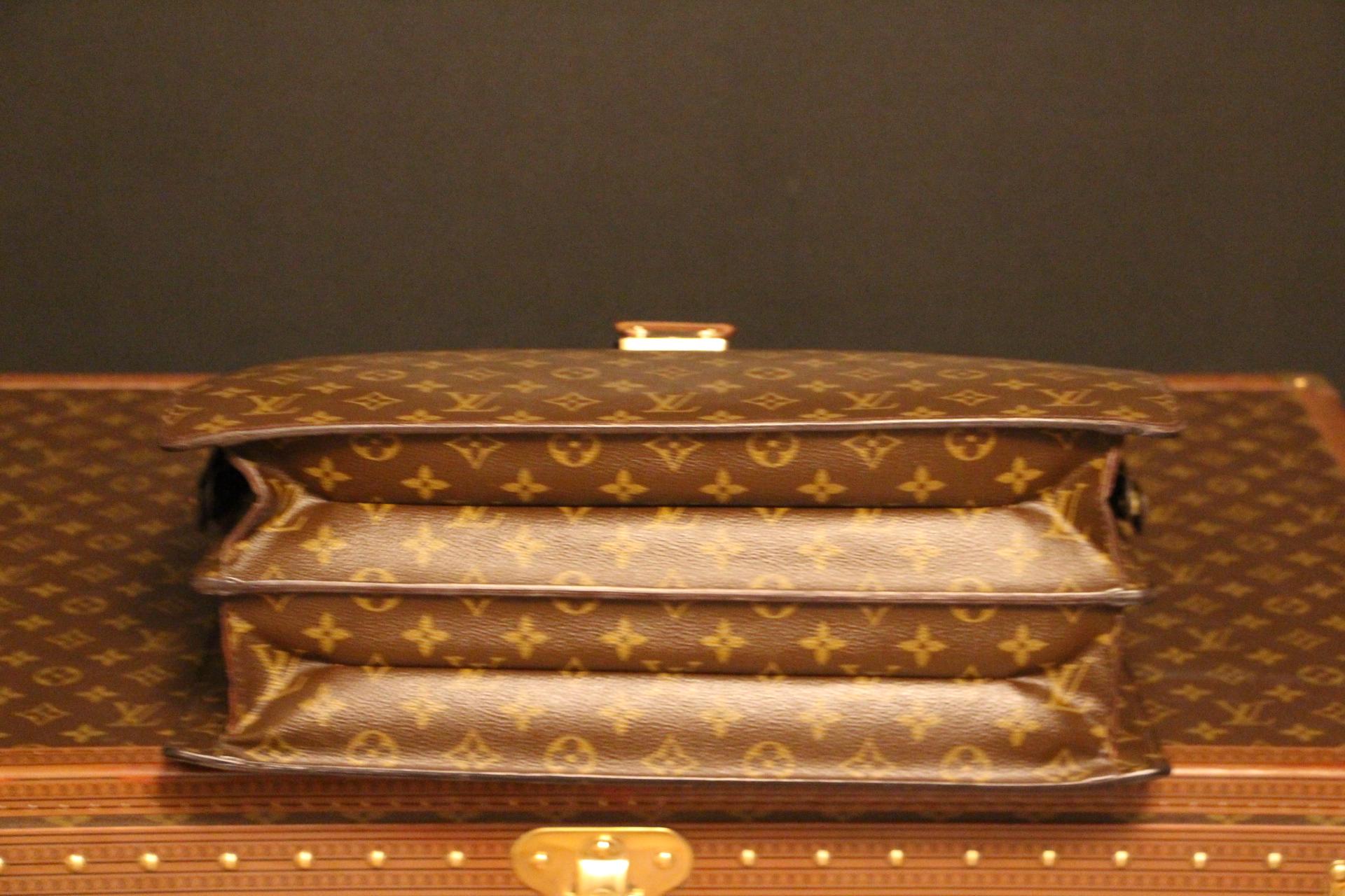 Women's or Men's Louis Vuitton Monogram Pilot or Doctor's Briefcase, Louis vuitton Serviette