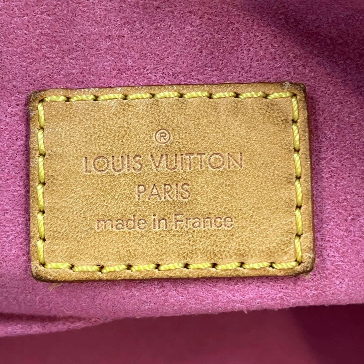 Louis Vuitton Sac à bandoulière Baggy GM grand modèle en denim rose monogrammé en vente 6