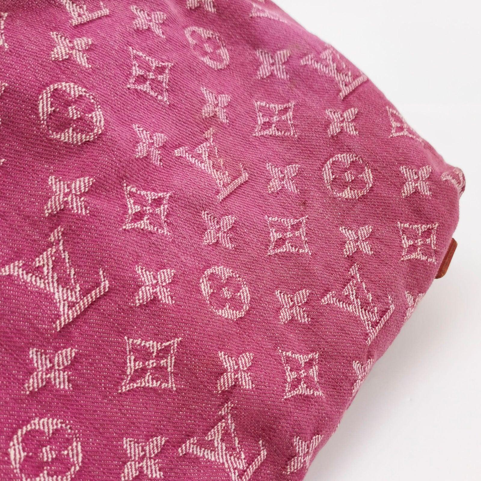 Louis Vuitton Monogram Pink Denim Baggy PM Shoulder Bag 6