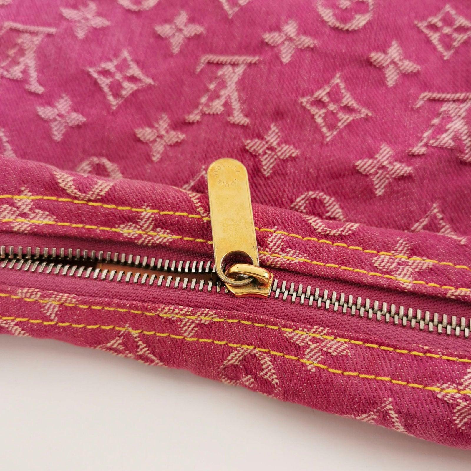Louis Vuitton Monogram Pink Denim Baggy PM Shoulder Bag 7