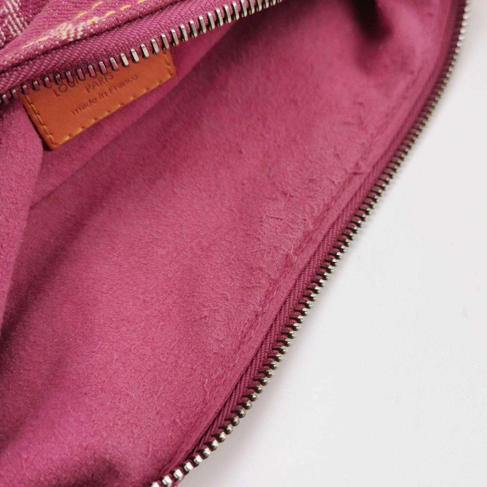 Louis Vuitton Monogram Pink Denim Baggy PM Shoulder Bag 9