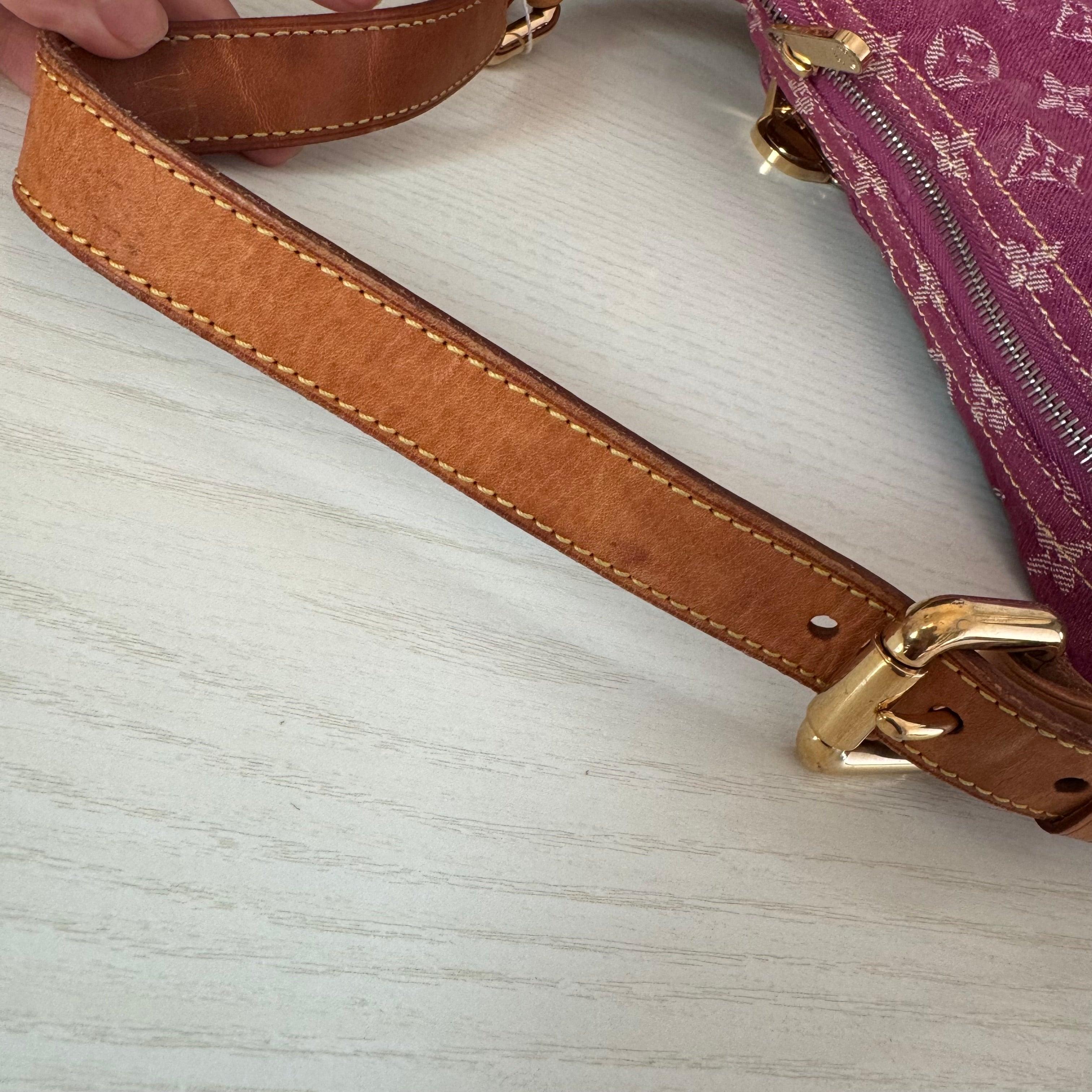Louis Vuitton Monogram Pink Denim Baggy PM Shoulder Bag 9