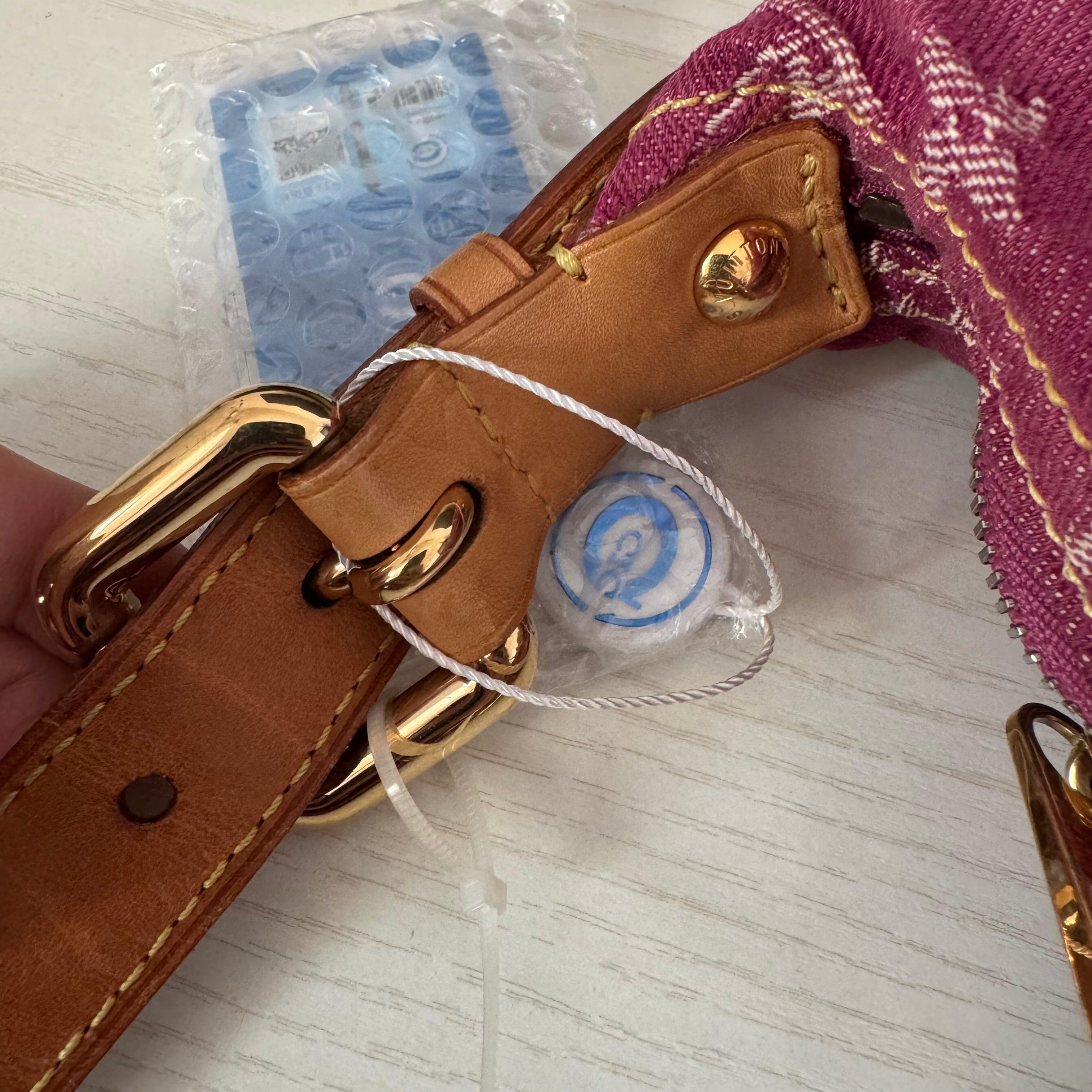 Louis Vuitton Monogram Pink Denim Baggy PM Shoulder Bag 12