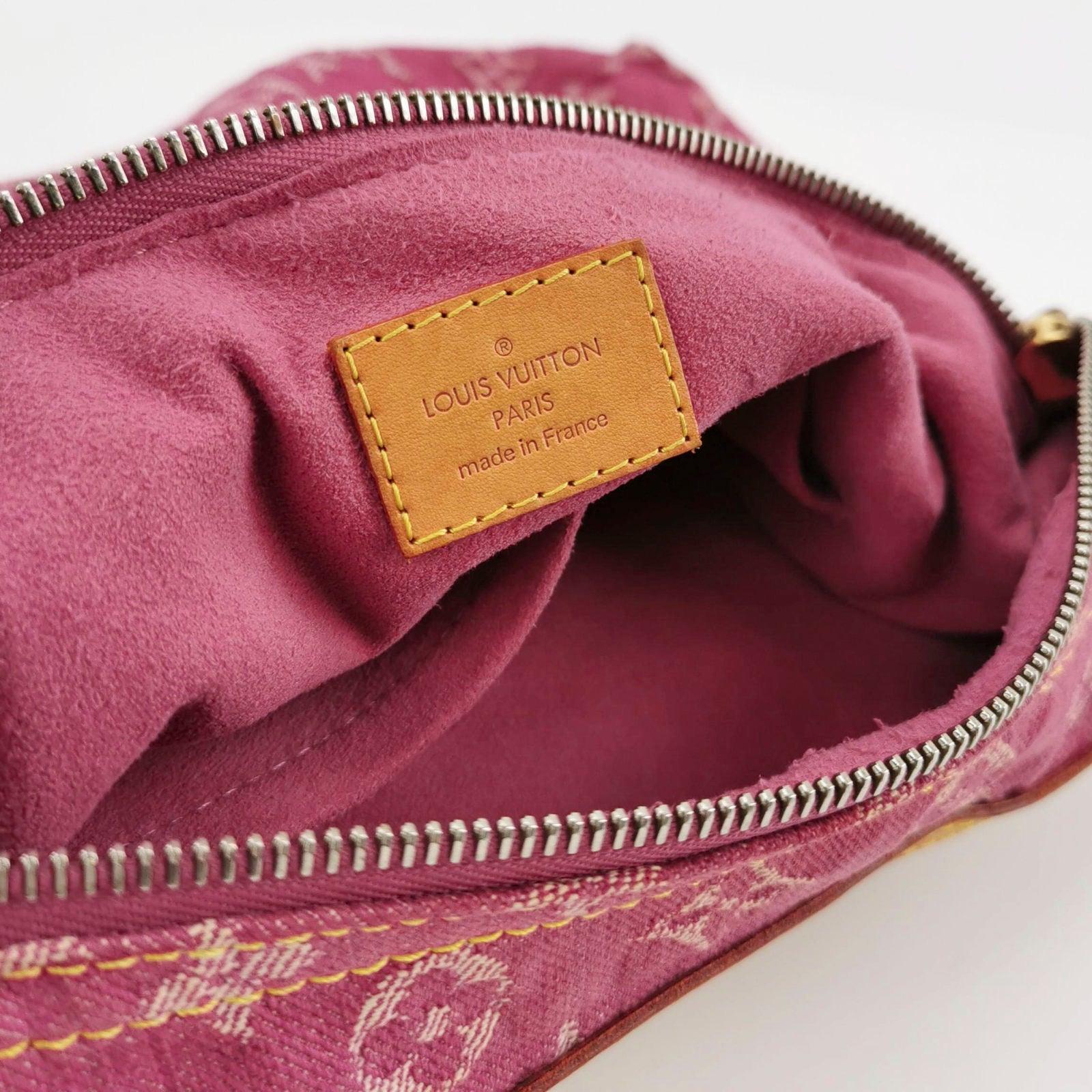 Louis Vuitton Monogram Pink Denim Baggy PM Shoulder Bag 1