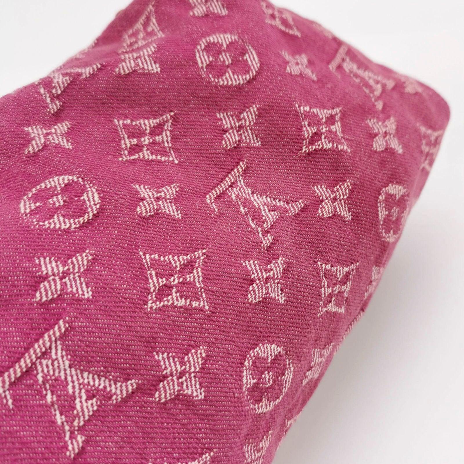 Louis Vuitton Monogram Pink Denim Baggy PM Shoulder Bag 5