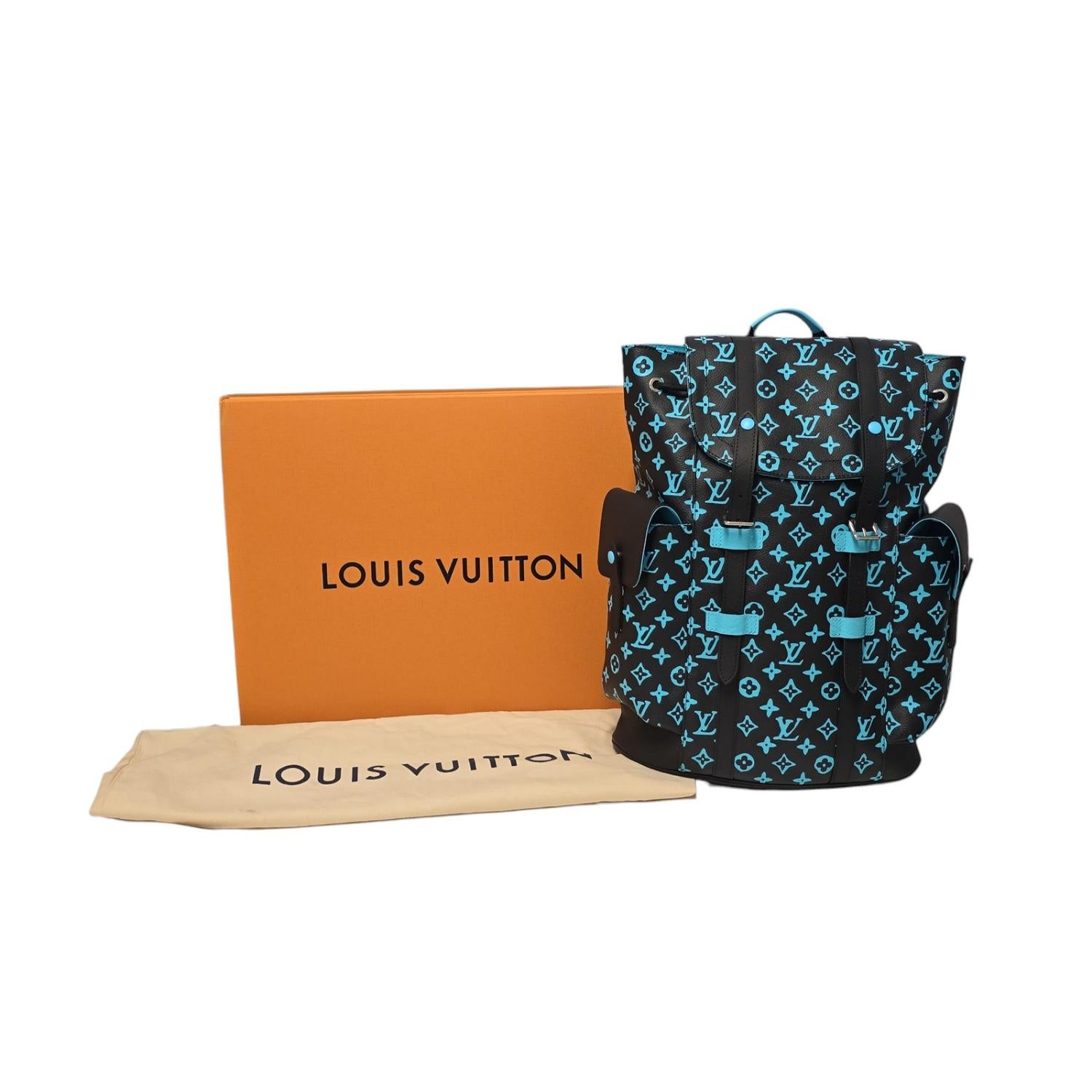 Louis Vuitton Monogram Playground Christopher MM Hiking Backpack For Sale 5