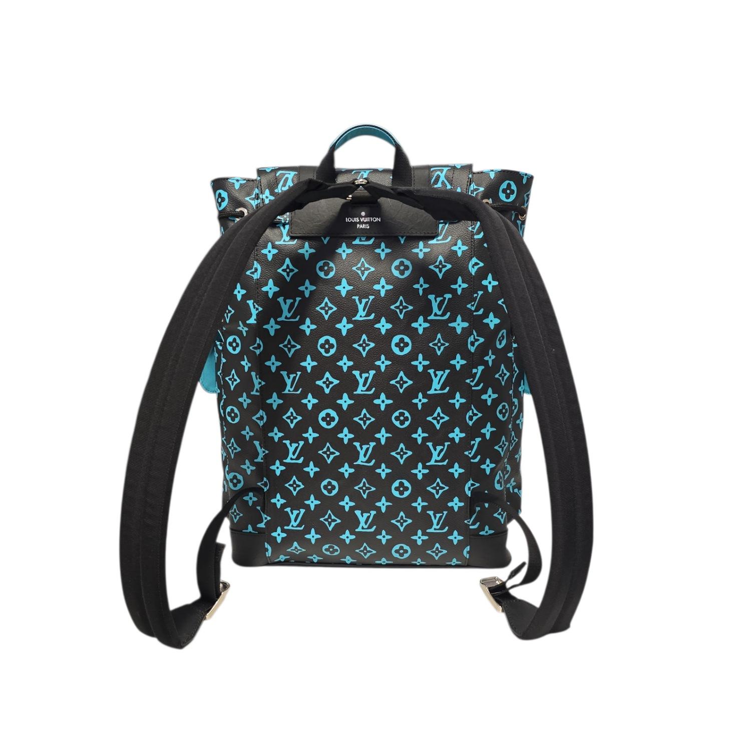 Black Louis Vuitton Monogram Playground Christopher MM Hiking Backpack For Sale