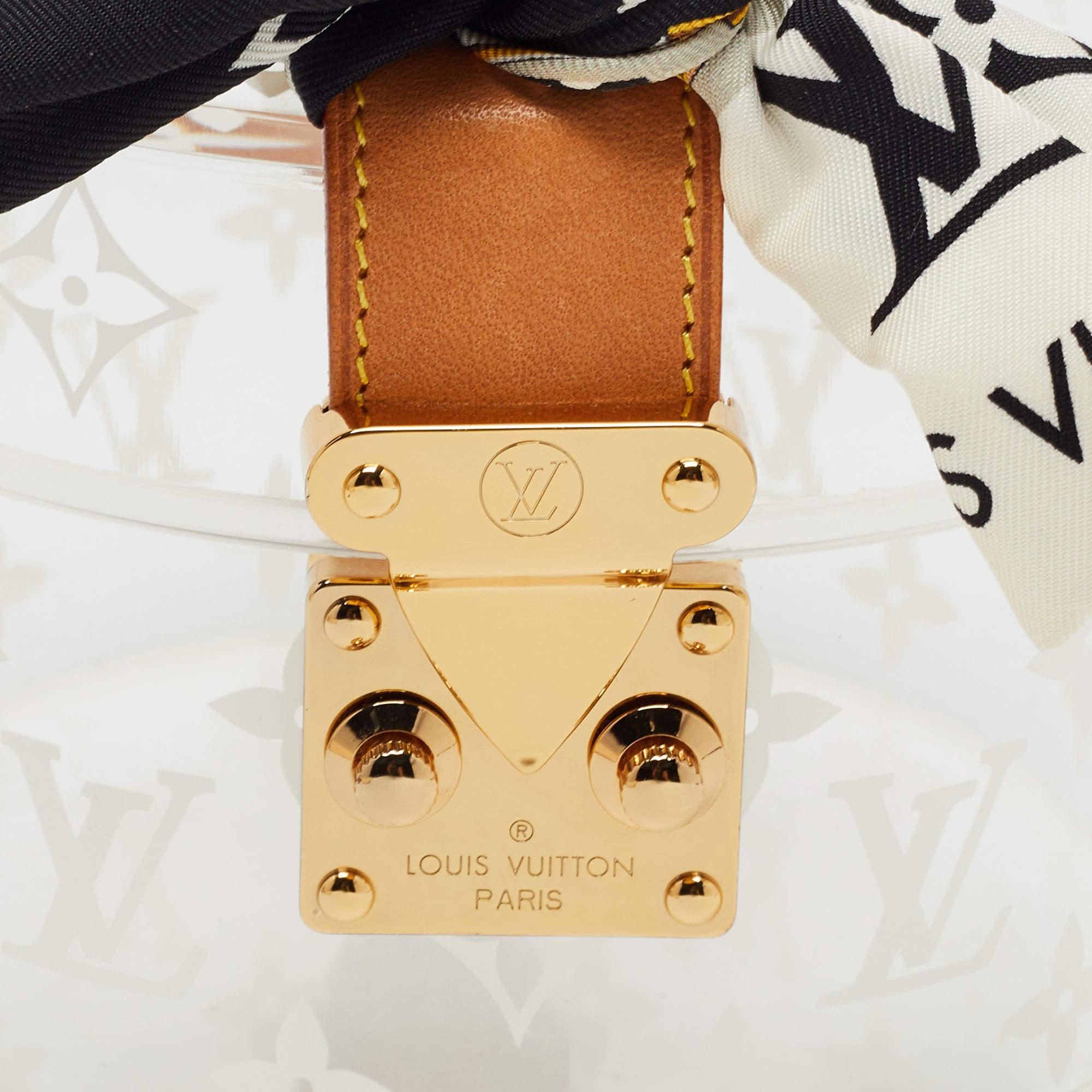 Louis Vuitton Monogram Plexiglass And Leather Box Scott 1