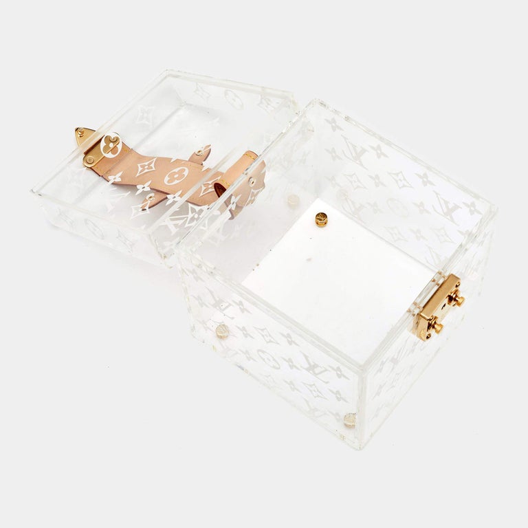 Louis Vuitton Box Scott Monogram Plexiglass At 1stdibs