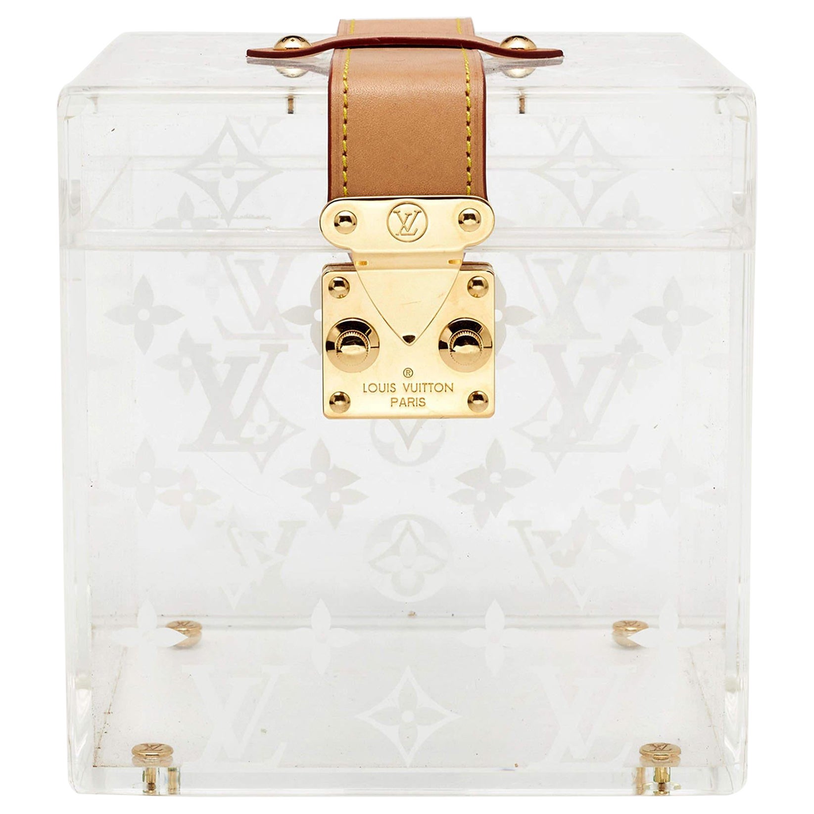 Louis Vuitton Monogram Plexiglass Cube Box Scott