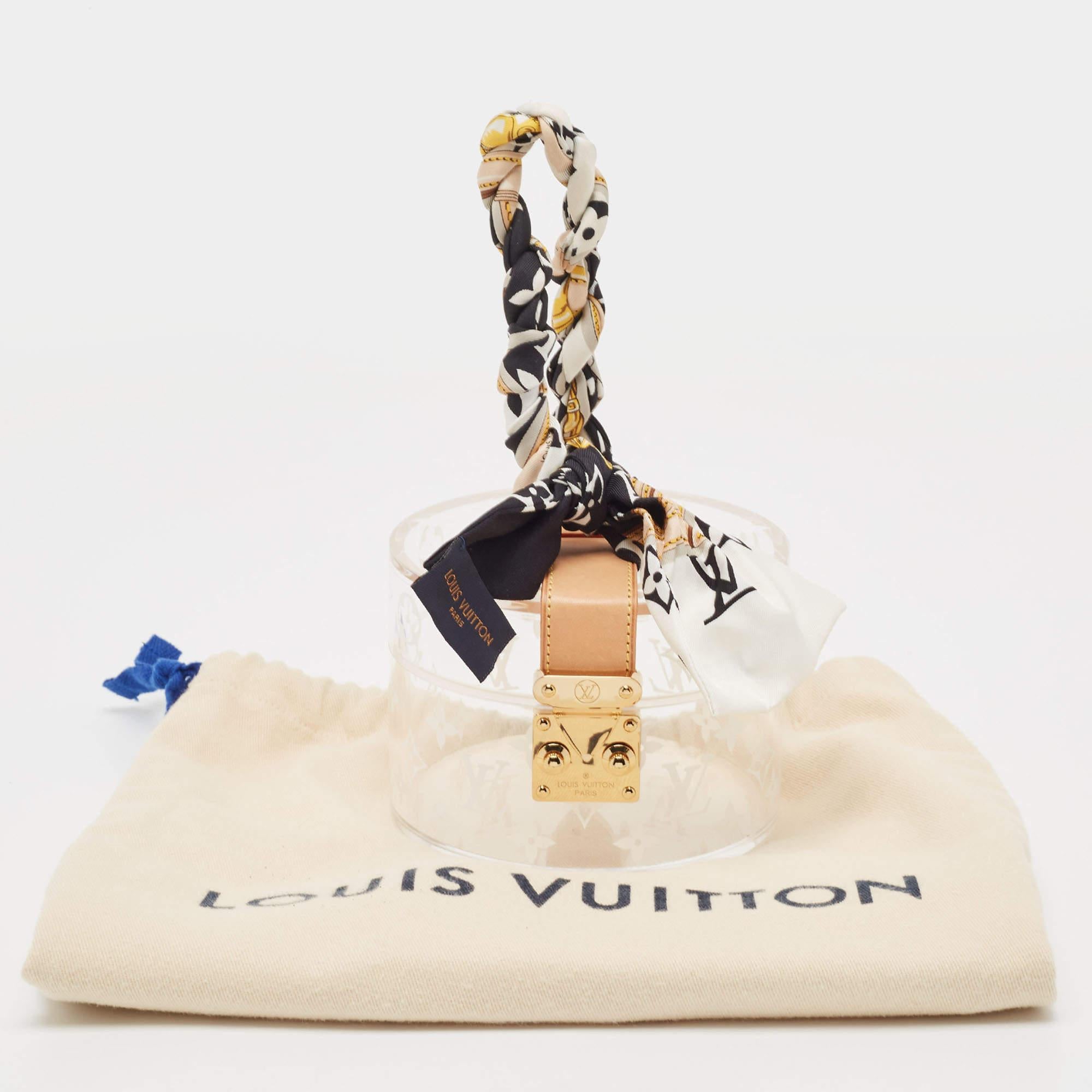 Louis Vuitton Monogram Plexiglass Scott Box and Silk Twilly 7
