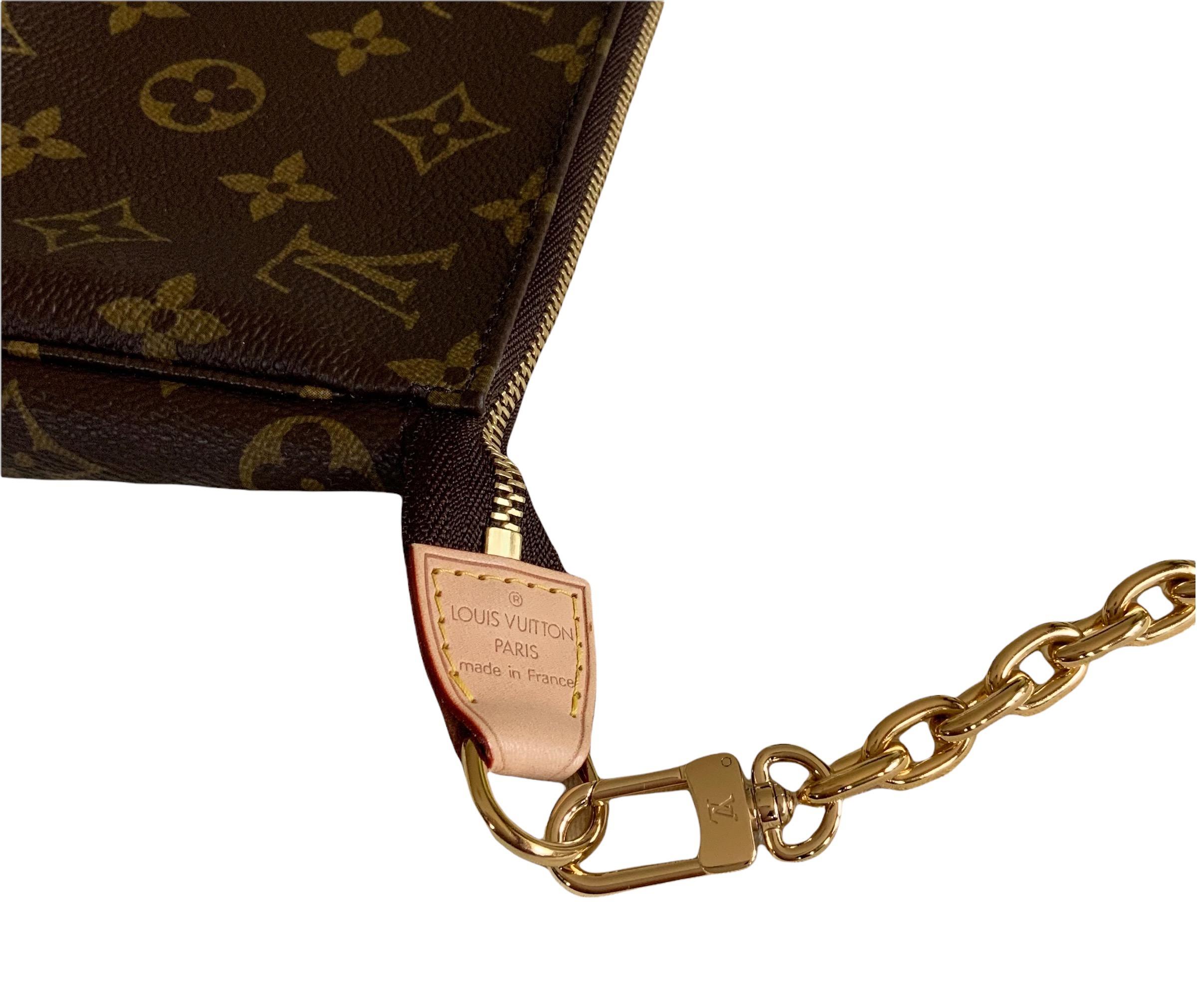 Black Louis Vuitton Monogram Pochette Accessoires Bag