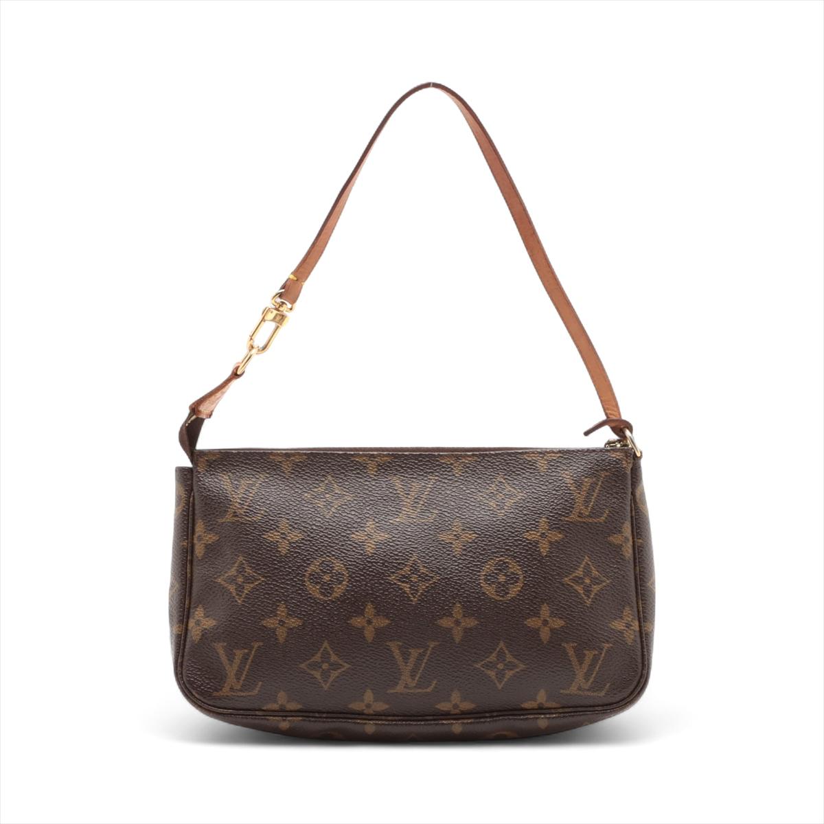 Black Louis Vuitton Monogram Pochette Accessoires For Sale