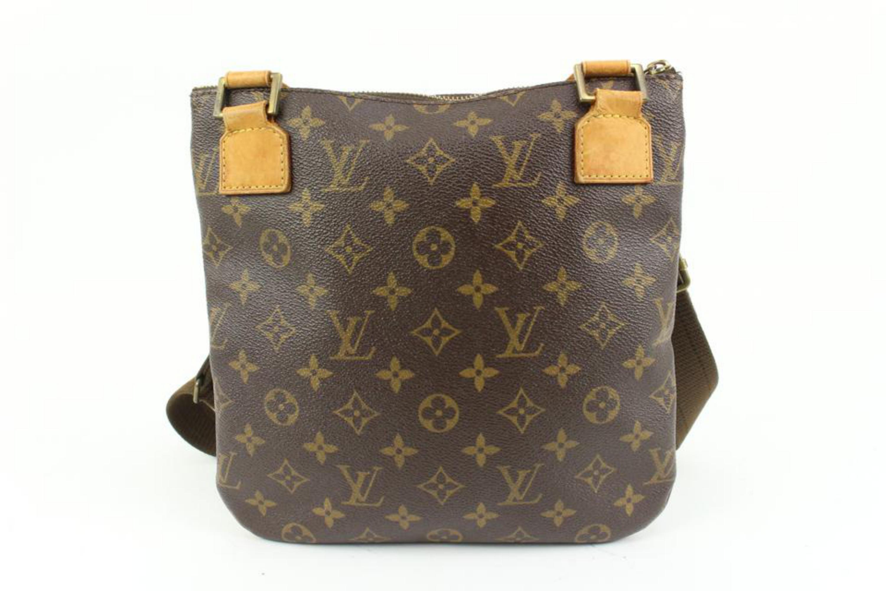 Louis Vuitton Monogram Pochette Bosphore Crossbody Messenger Bag 90lz425s In Good Condition In Dix hills, NY