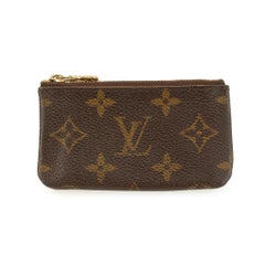 Louis Vuitton Monogram Pochette Clés Gold-Toned Hardware Key Pouch Wallet Bag