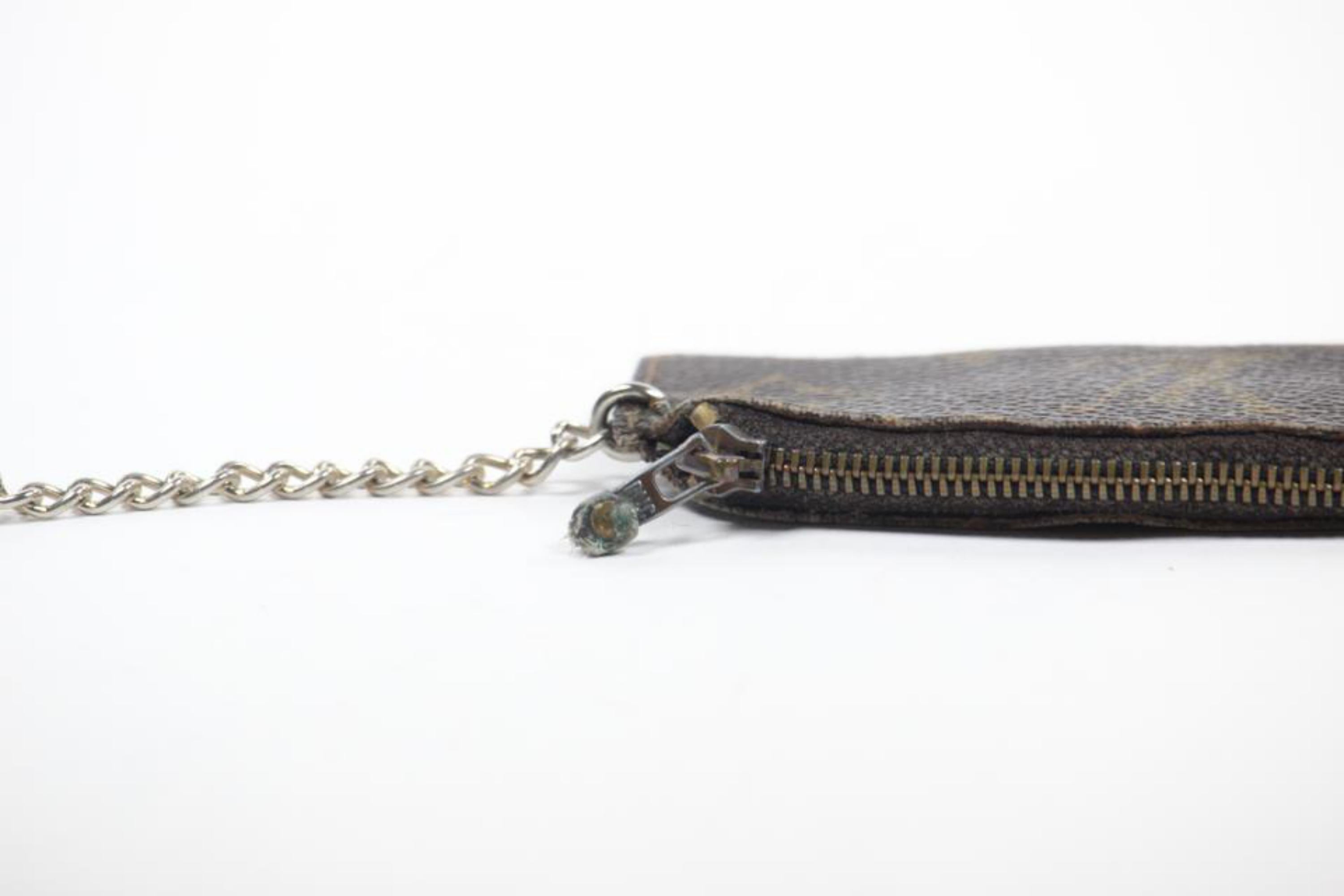 Women's Louis Vuitton Monogram Pochette Cles Key Pouch 4LZ1102 For Sale