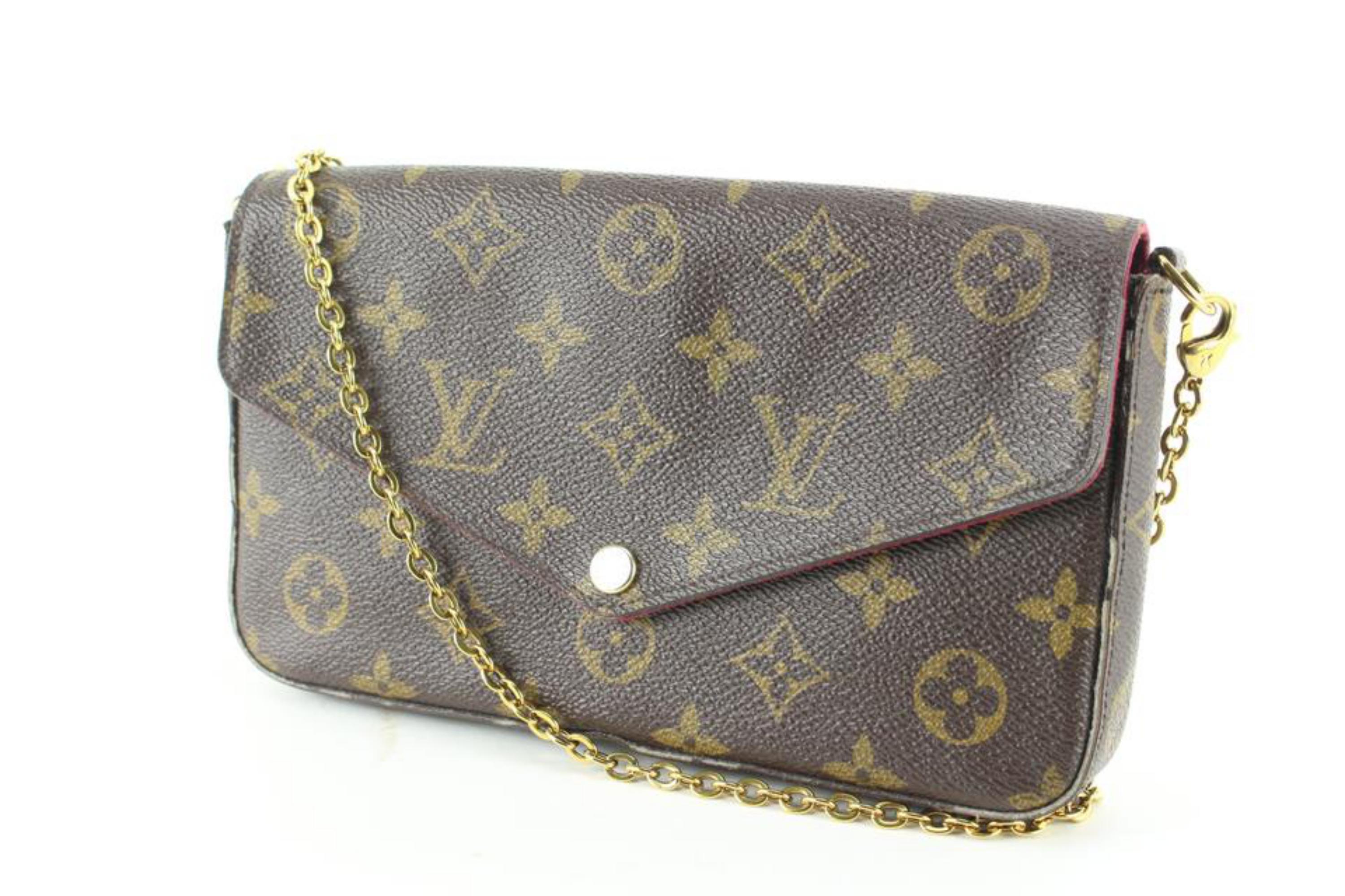 Louis Vuitton Monogram Pochette Felicie Crossbody Bag 1LVL621 For Sale at  1stDibs