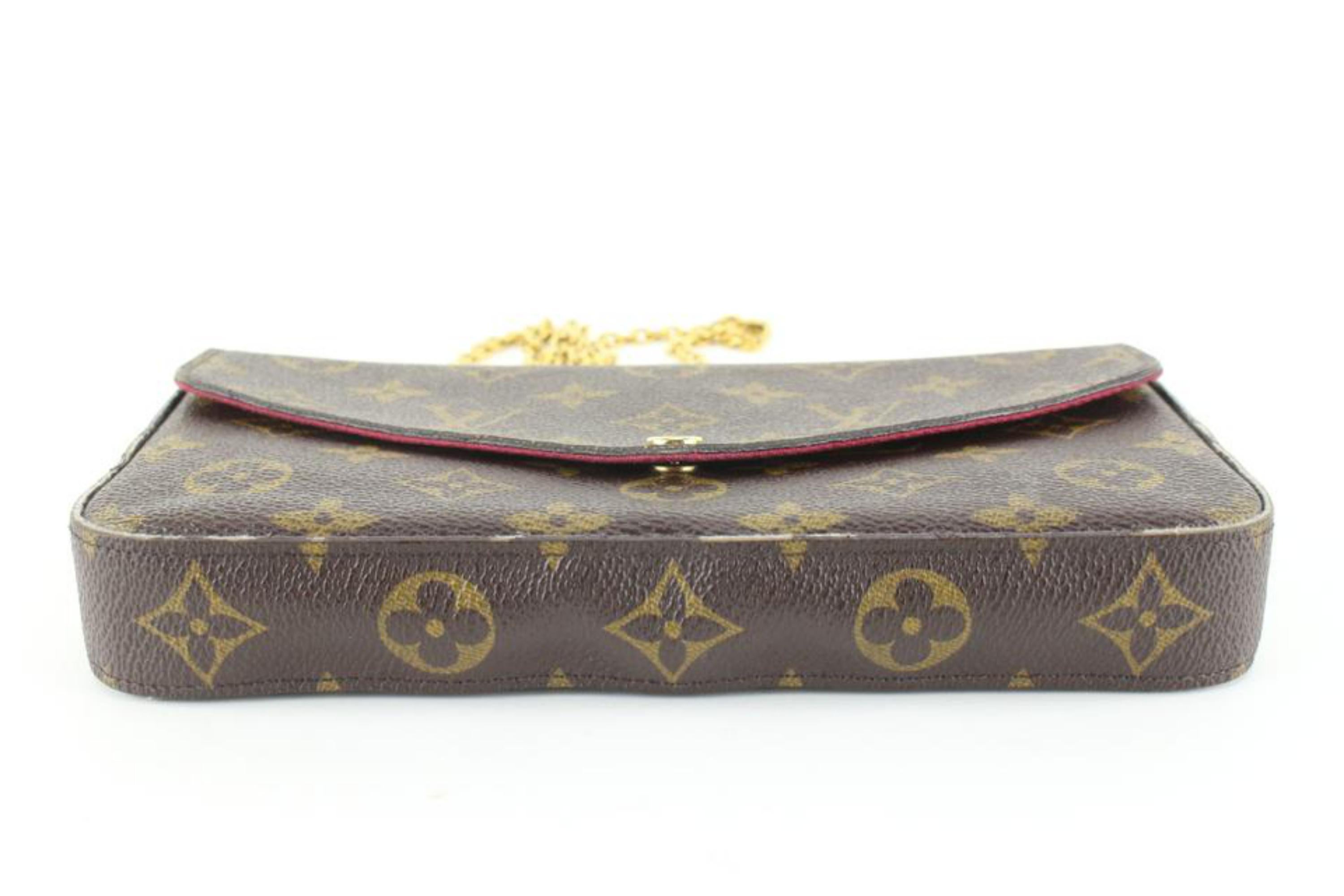 Black Louis Vuitton Monogram Pochette Felicie Crossbody Bag 1LVL621