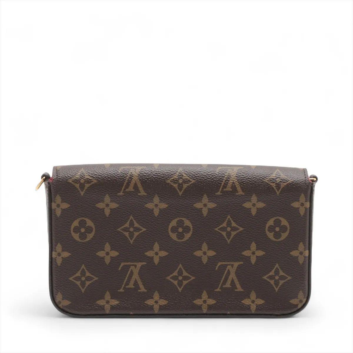 Black Louis Vuitton Monogram Pochette Felicie For Sale