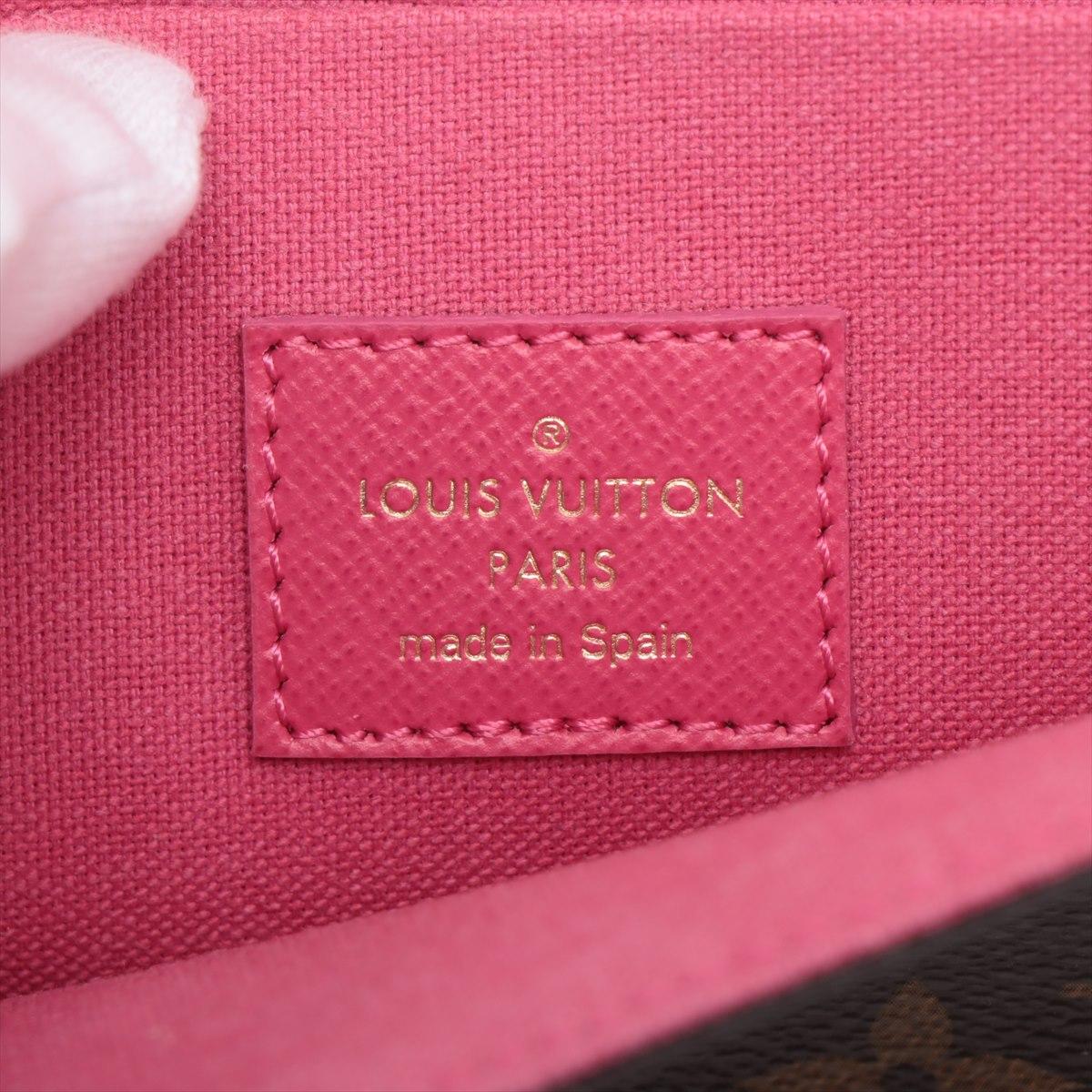 Louis Vuitton Monogram Pochette Felicie Vivienne Hollywood Fuchsia Pink For Sale 6