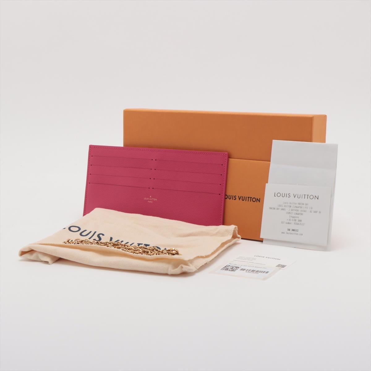 Louis Vuitton Monogram Pochette Felicie Vivienne Hollywood Fuchsia Pink For Sale 8
