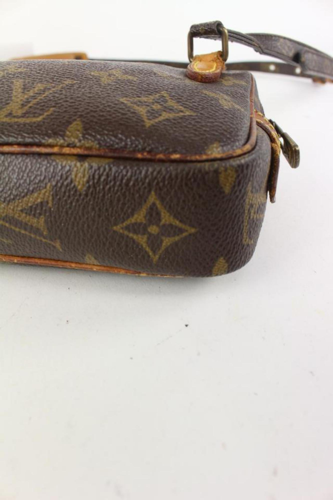 Noir Louis Vuitton - Pochette Marly - Bandoulière avec monogramme 11lv104 en vente