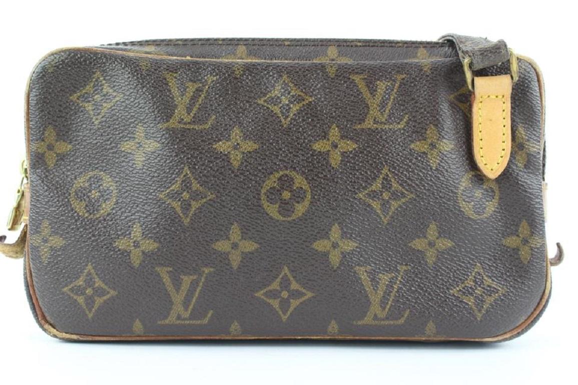 Louis Vuitton Monogram Pochette Marly Bandouliere Crossbody 660lvs317 In Good Condition For Sale In Dix hills, NY