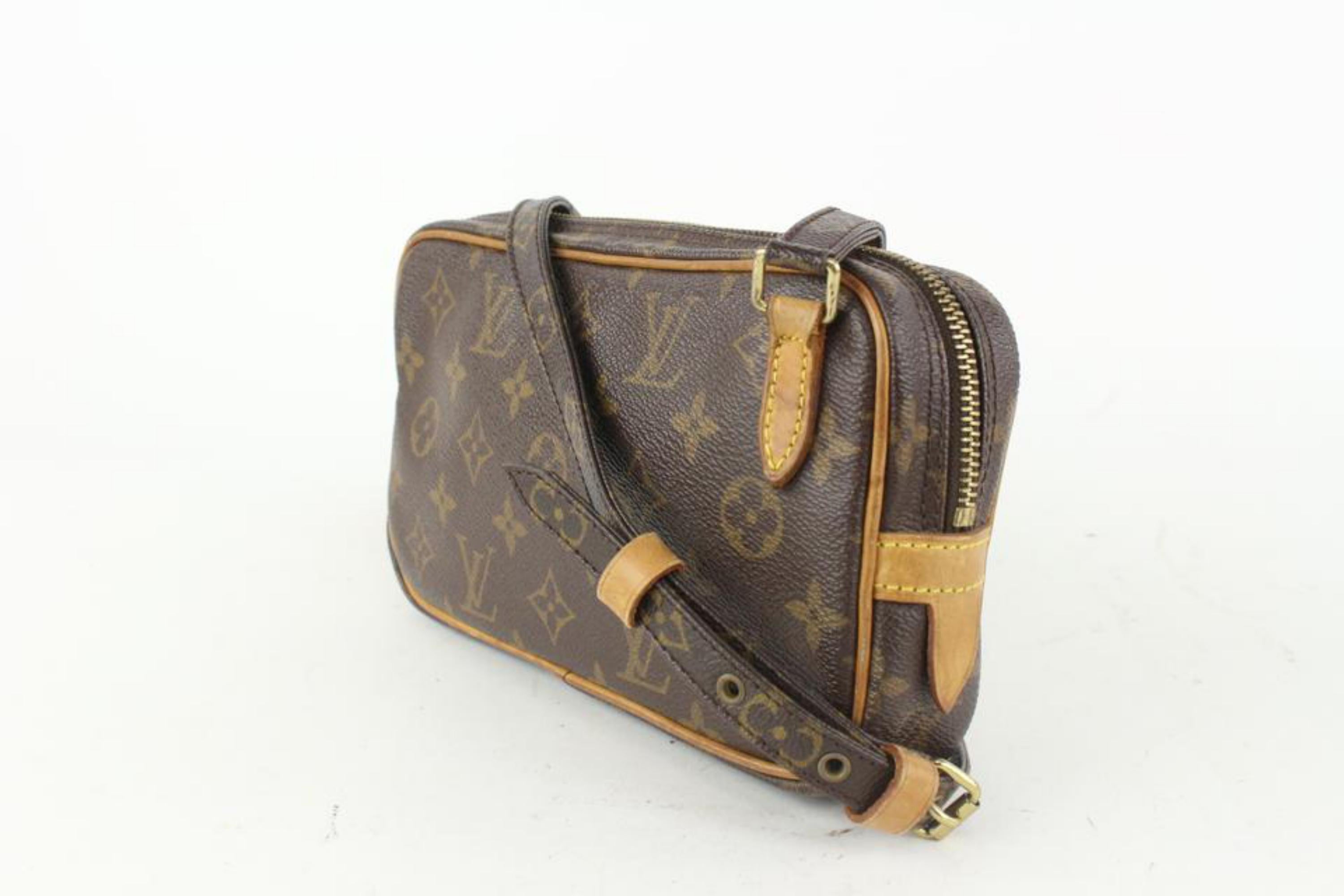 Louis Vuitton Monogram Pochette Marly Bandouliere Crossbody Bag 101lv21 For Sale 7