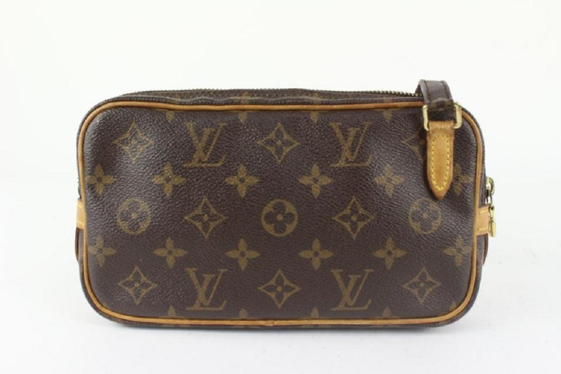 Louis Vuitton Monogram Pochette Marly Bandouliere Crossbody Bag 101lv21 For Sale 1