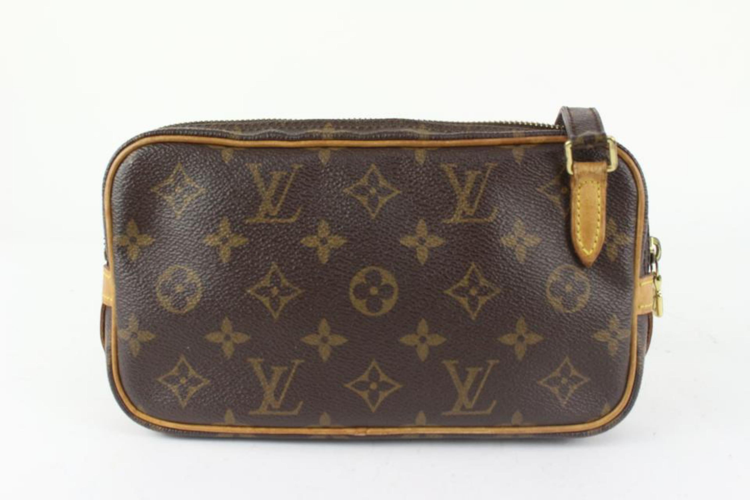 Louis Vuitton Monogram Pochette Marly Bandouliere Crossbody Bag 101lv21 For Sale 3