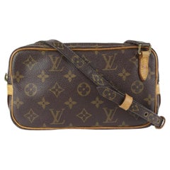 Vintage Louis Vuitton Monogram Pochette Marly Bandouliere Crossbody Bag 101lv21