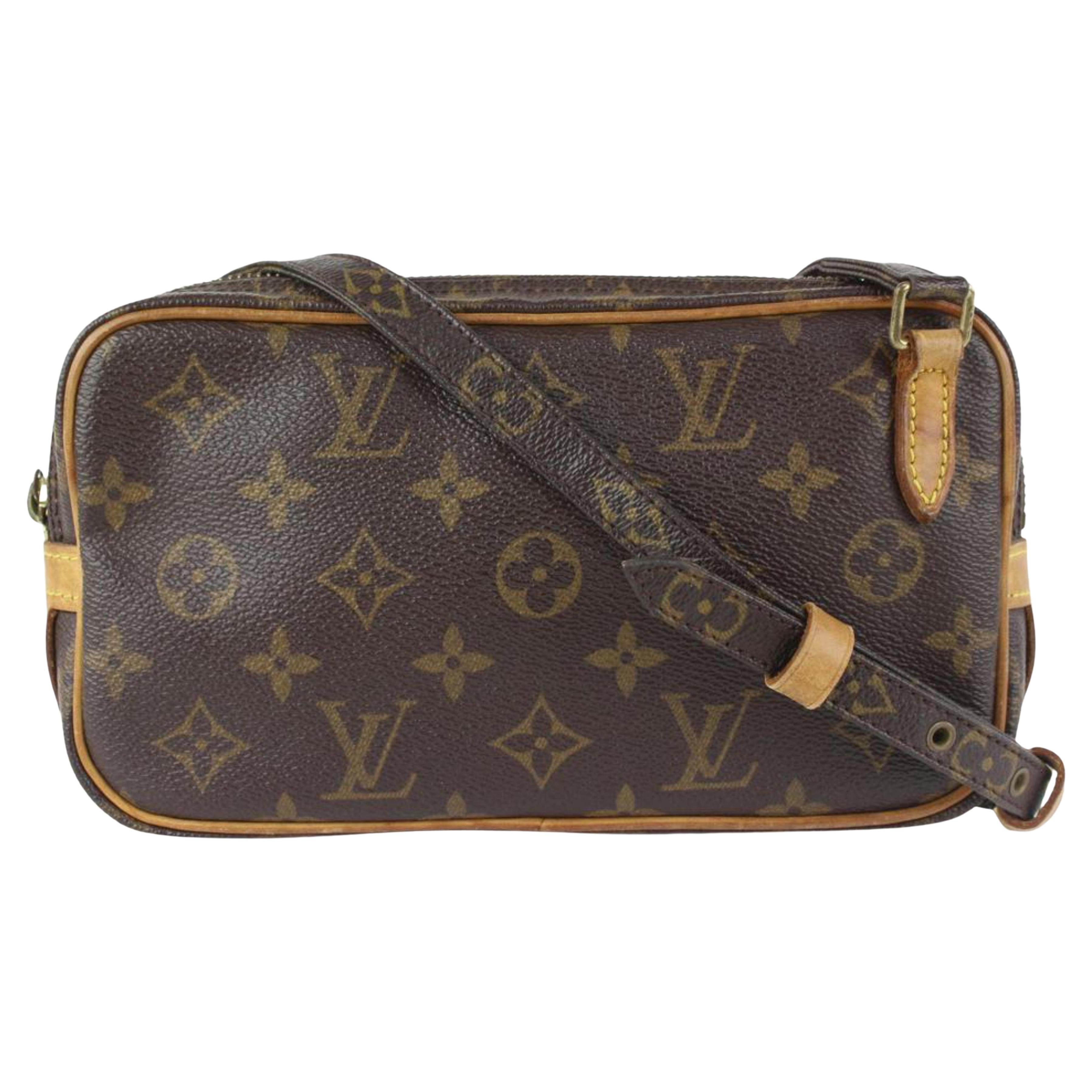 Louis Vuitton Monogram Pochette Marly Bandouliere Crossbody Bag 101lv21 For Sale