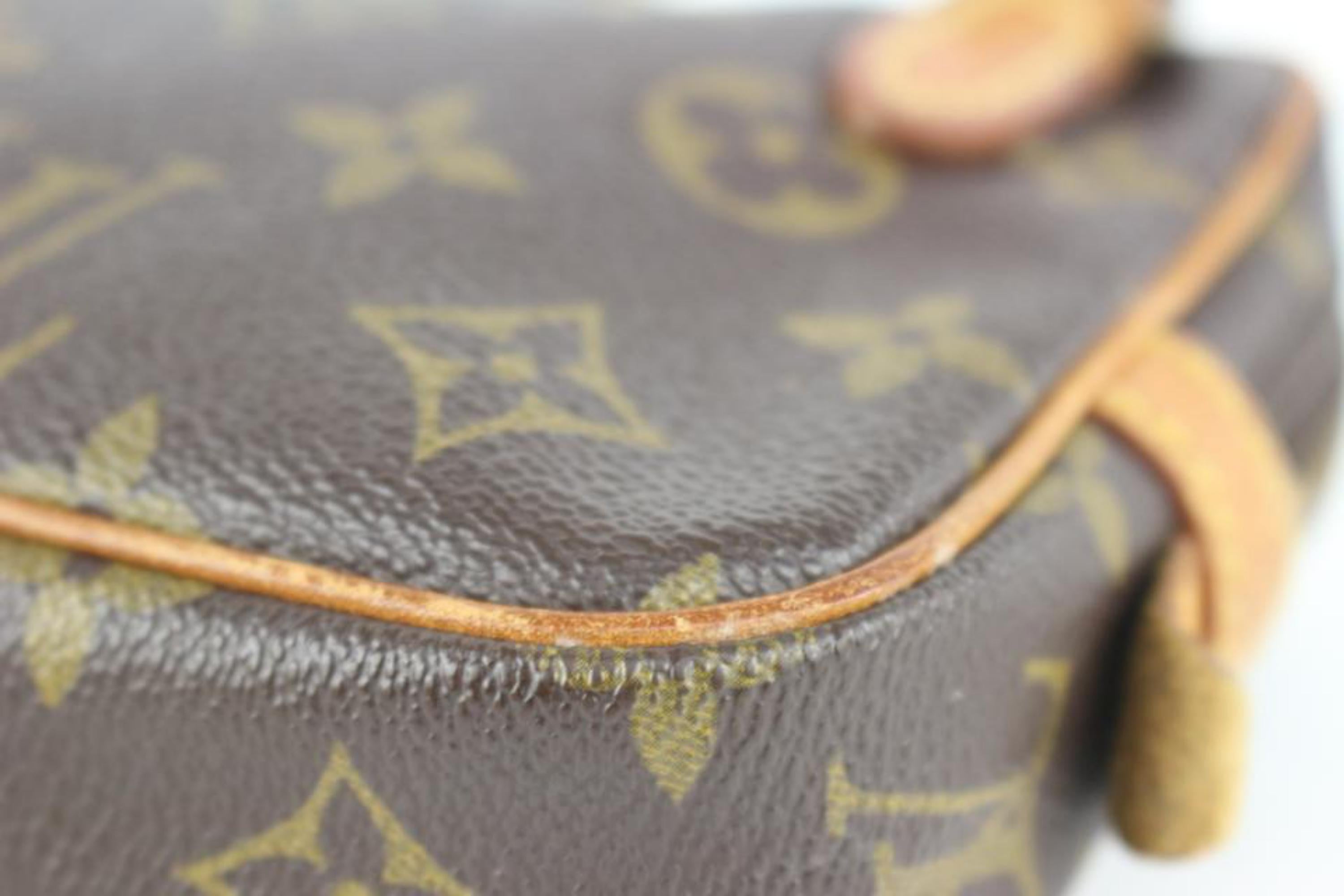 Bolso Crossbody 107lv31 Louis Vuitton Monograma Pochette Marly Bandouliere Gris en venta
