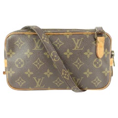 Used Louis Vuitton Monogram Pochette Marly Bandouliere Crossbody Bag 107lv31