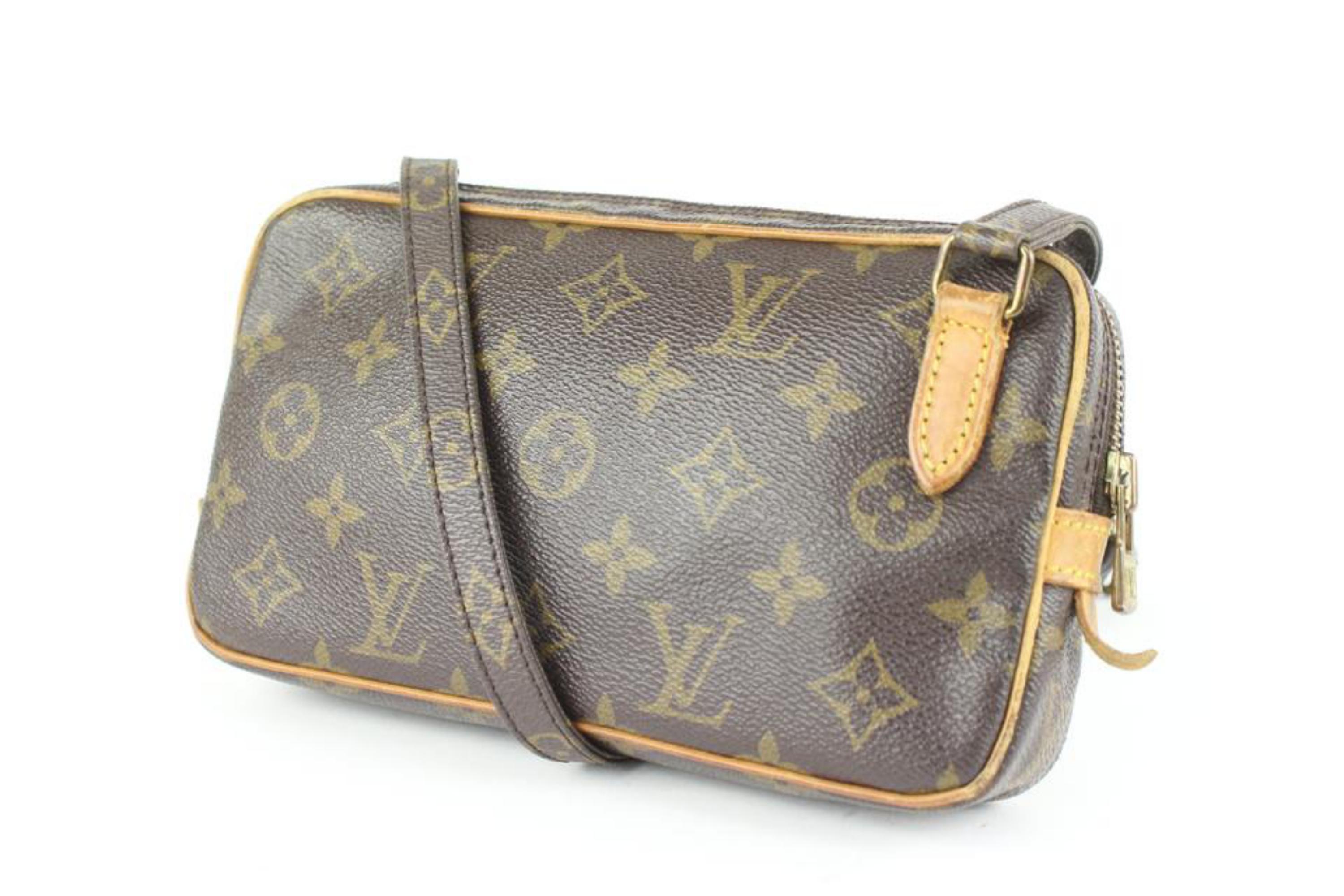 Louis Vuitton Monogram Pochette Marly Bandouliere Crossbody bag 107lv36 For Sale 5
