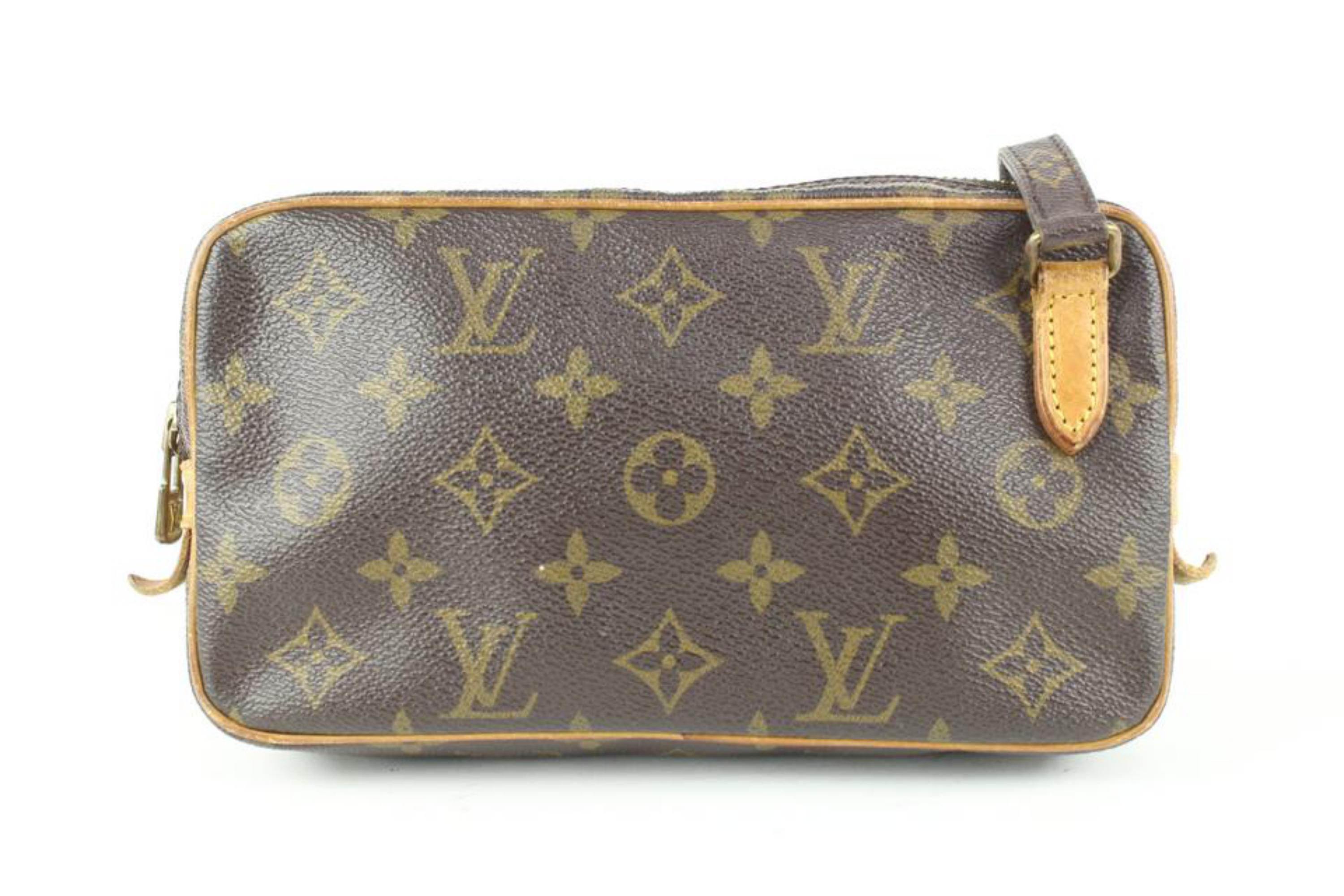 Louis Vuitton Monogram Pochette Marly Bandouliere Crossbody bag 107lv36 For Sale 7