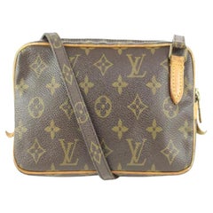 Vintage Louis Vuitton Monogram Pochette Marly Bandouliere Crossbody bag 107lv36