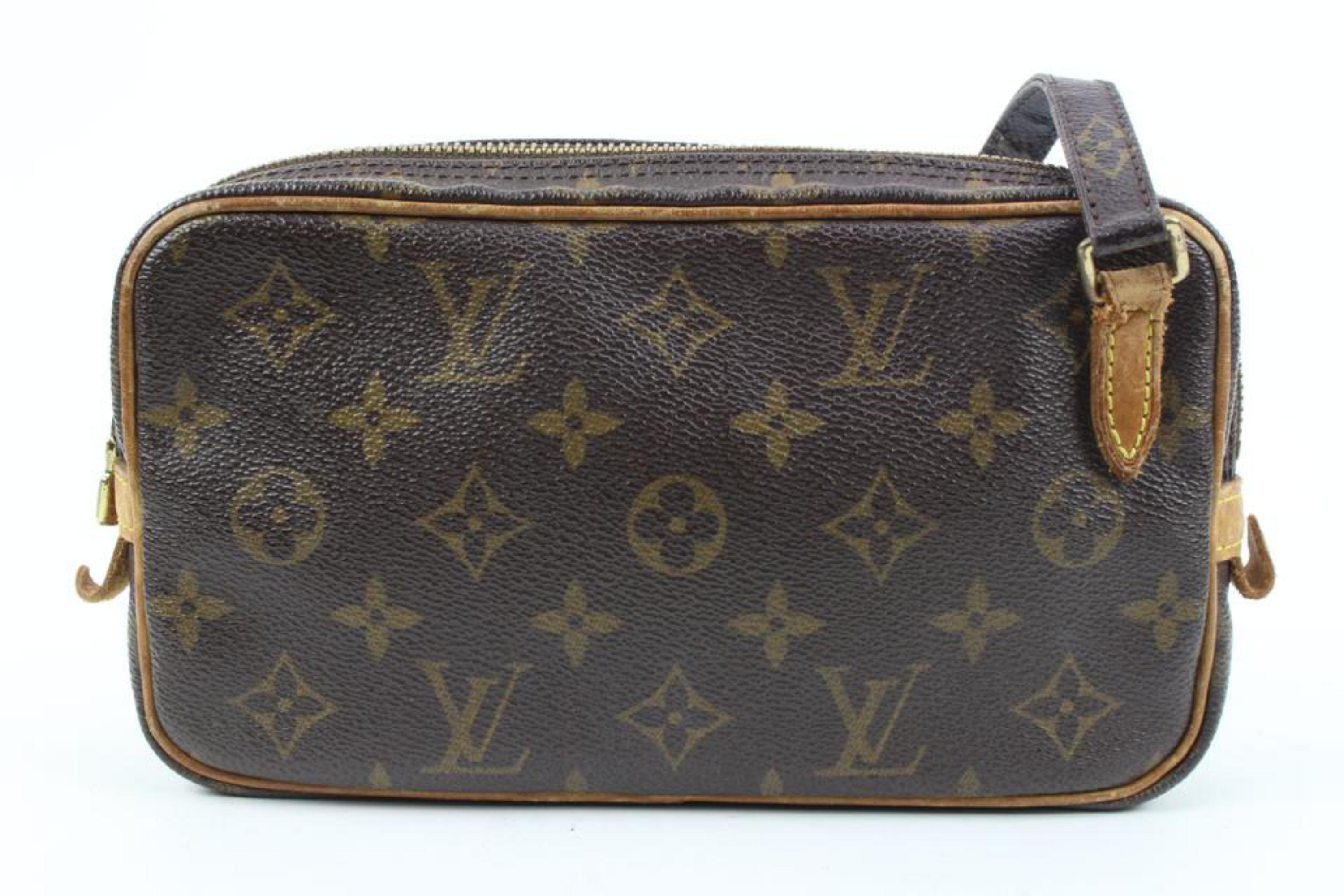 Louis Vuitton Monogram Pochette Marly Bandouliere Crossbody Bag 121lv58 In Good Condition For Sale In Dix hills, NY