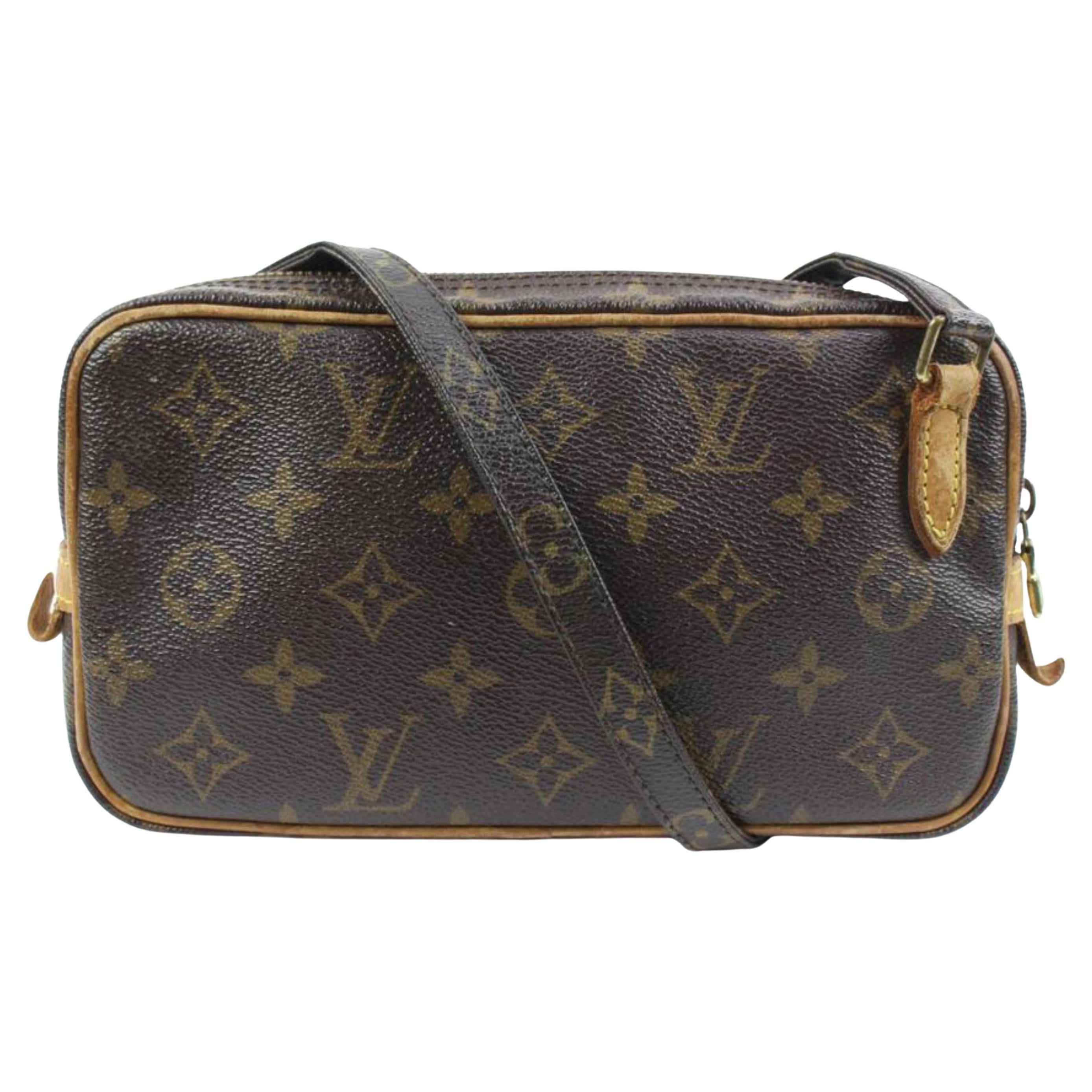 Louis Vuitton Monogram Pochette Marly Bandouliere Crossbody Bag 121lv58 For Sale