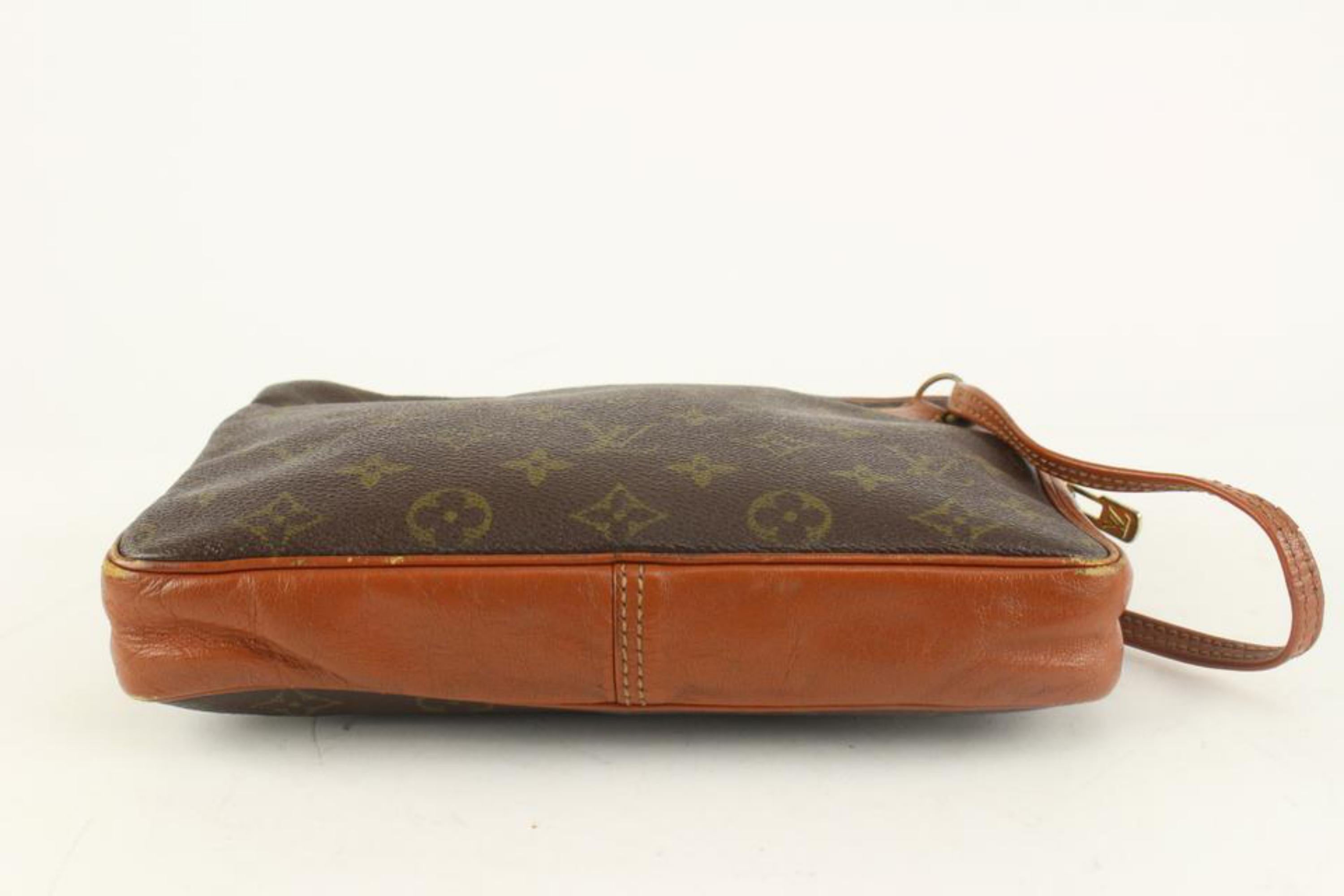 Women's Louis Vuitton Monogram Pochette Marly Dragonne Wristlet Clutch Pouch 1216lv47