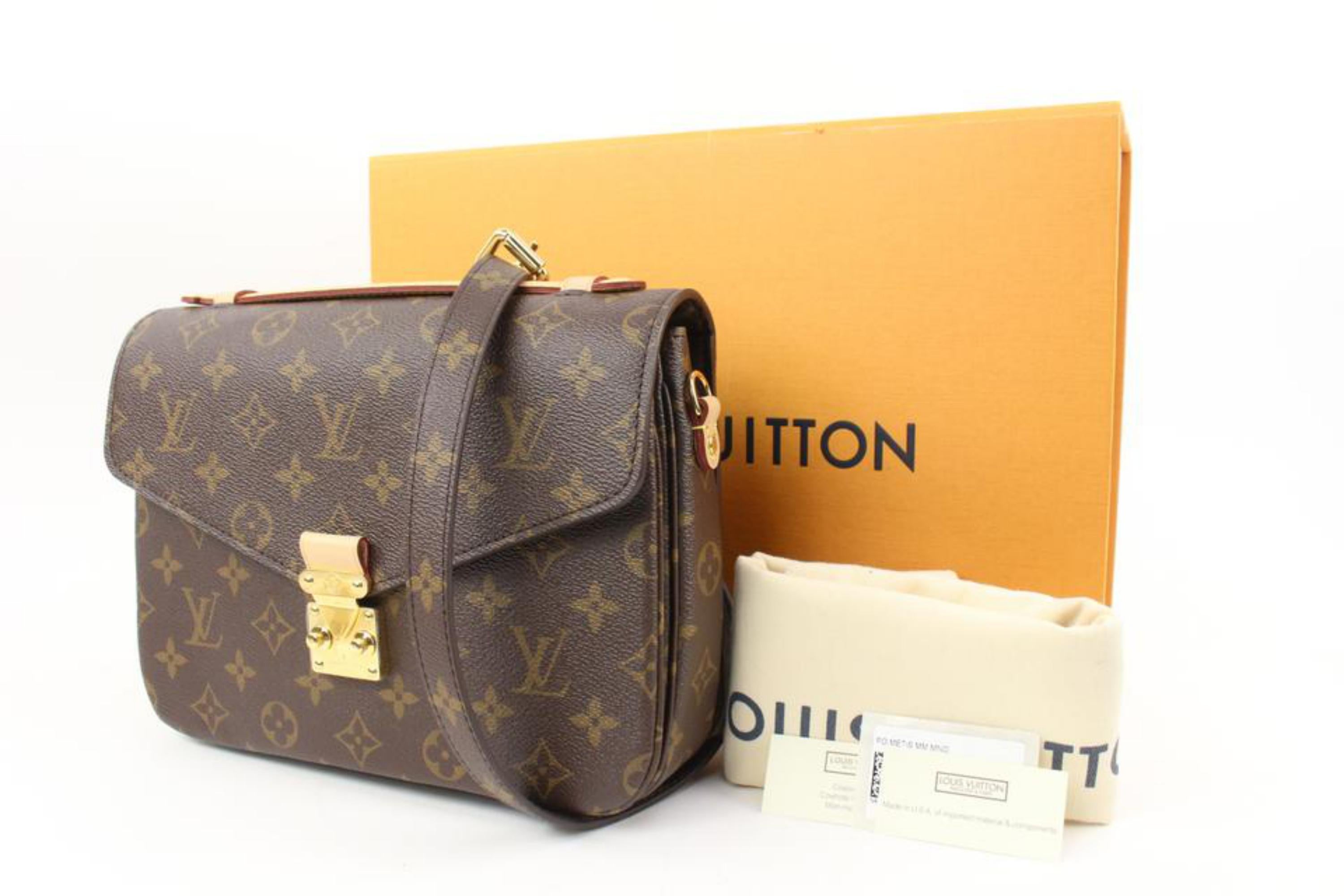 Louis Vuitton Monogram Pochette Metis Crossbody Bag 10lv222s
Date Code/Serial Number: SD5220
Measurements: Length:  9.75