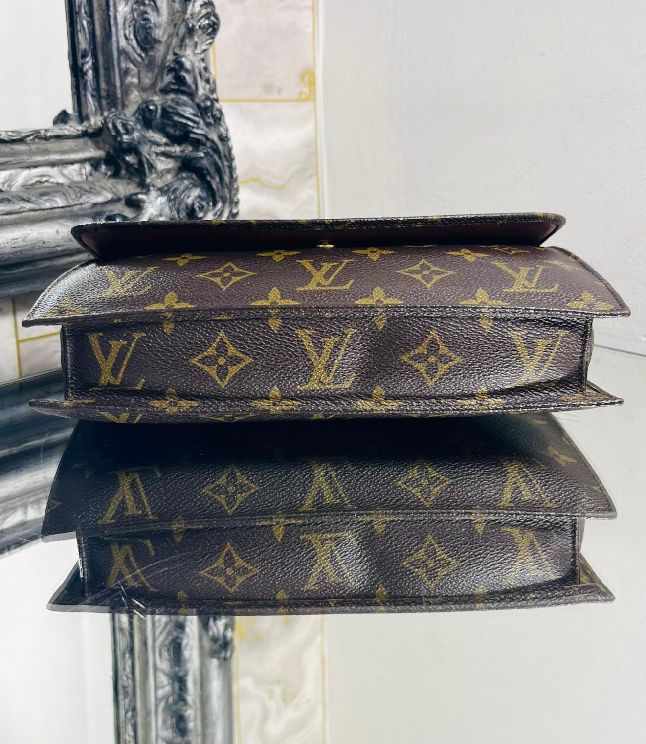 Louis Vuitton Monogram Pochette Rabat Coated Canvas Clutch Bag 1