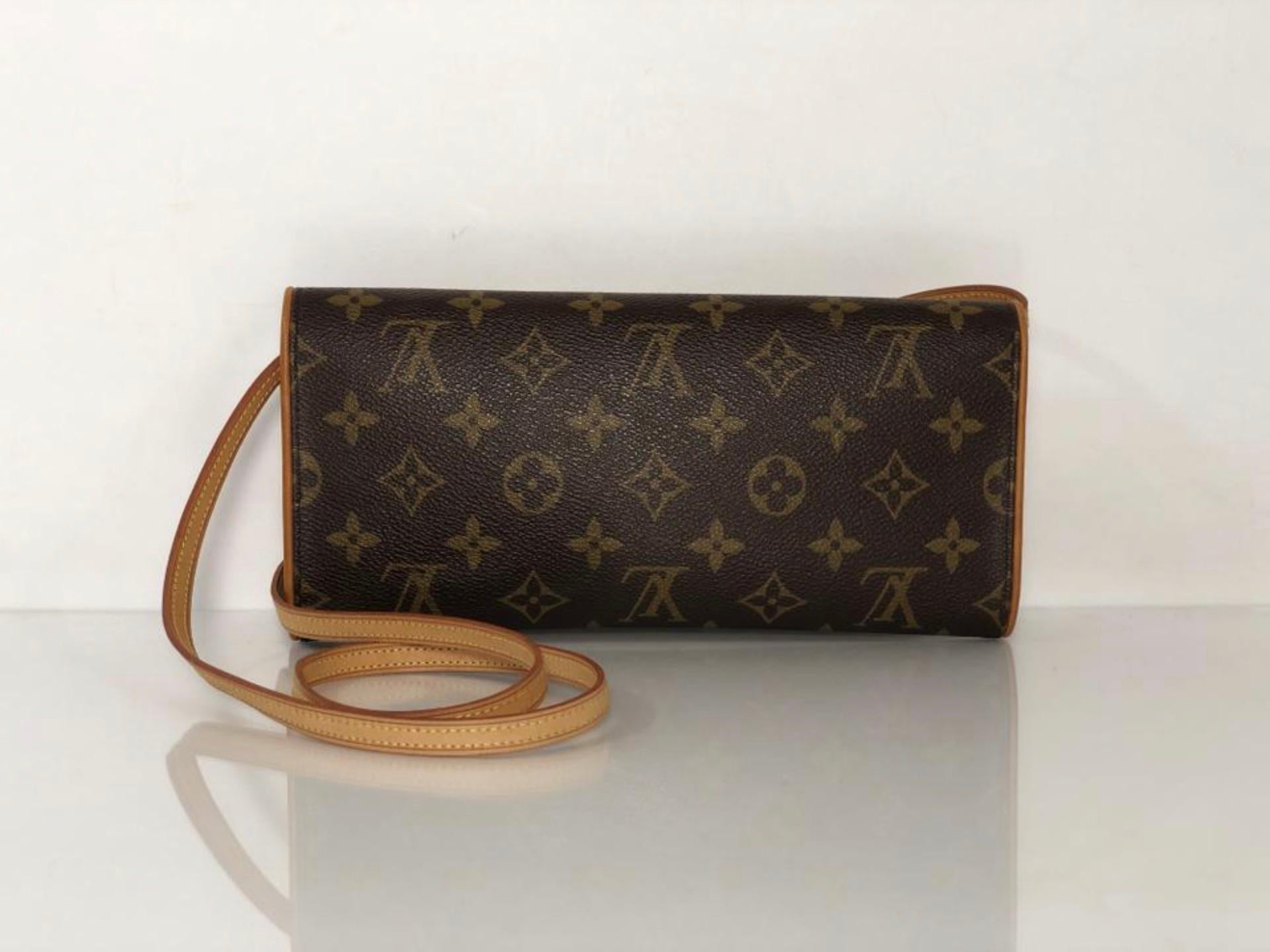 Women's or Men's  Louis Vuitton Monogram Pochette Twin GM Crossbody Shoulder Handbag