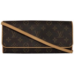 Louis Vuitton Monogram Pochette Twin GM Crossbody Shoulder Handbag