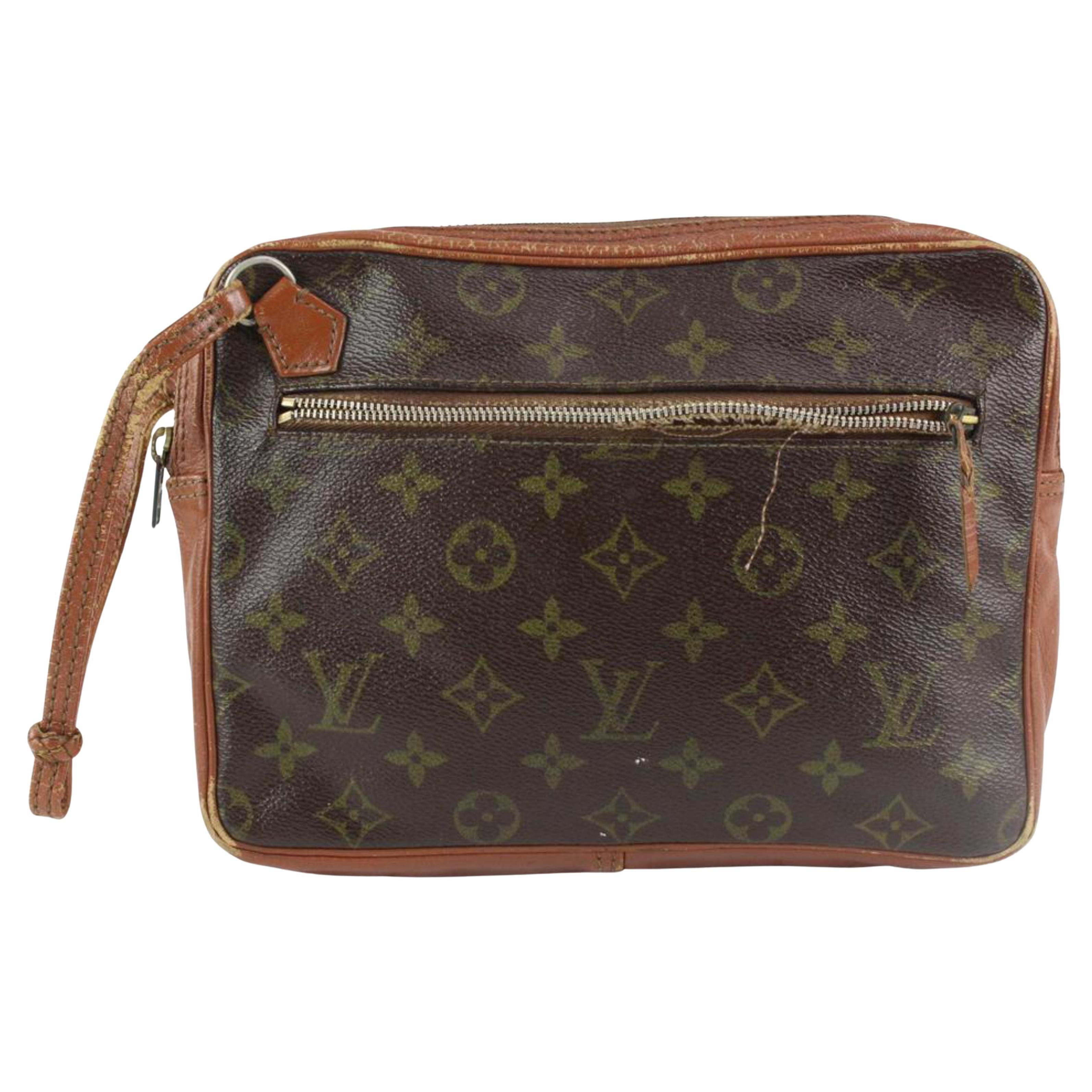 Louis Vuitton Monogram Pochtte Marly Dragonne Wristlet Pouch 1216lv48 For  Sale at 1stDibs