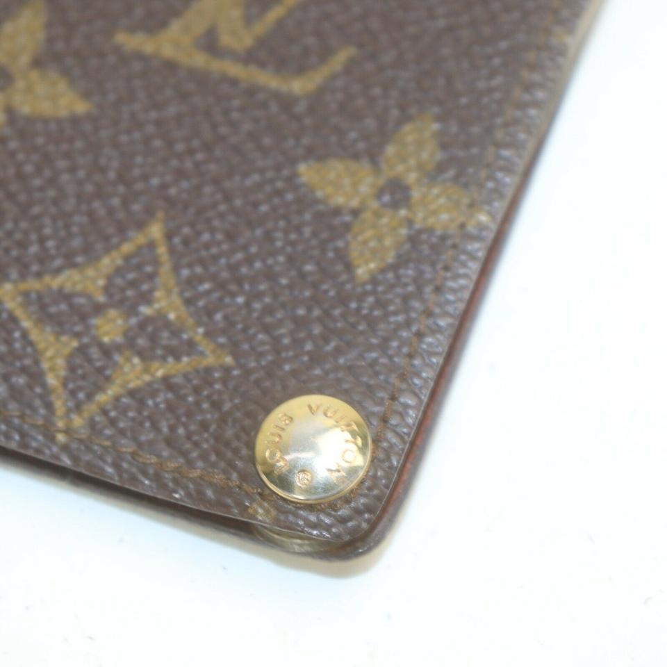 Louis Vuitton Monogram Porte Carte Credit Pression Card Case Wallet Holder For Sale 5