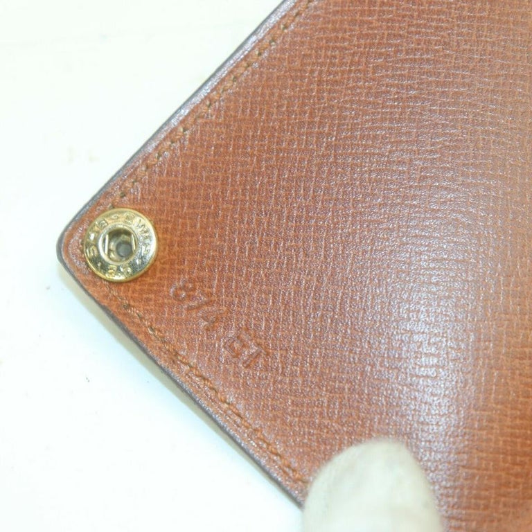 Louis Vuitton Monogram Porte Carte Credit Pression Card Case Wallet Holder  For Sale at 1stDibs