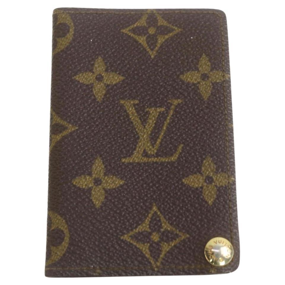 Porte-cartes presse-cartes Louis Vuitton Porte-cartes avec monogramme en vente