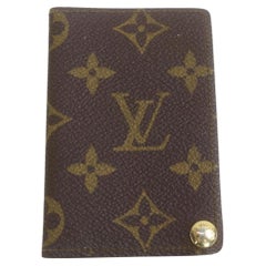 Louis Vuitton Monogram Porte Carte Credit Pression Card Case Wallet Holder